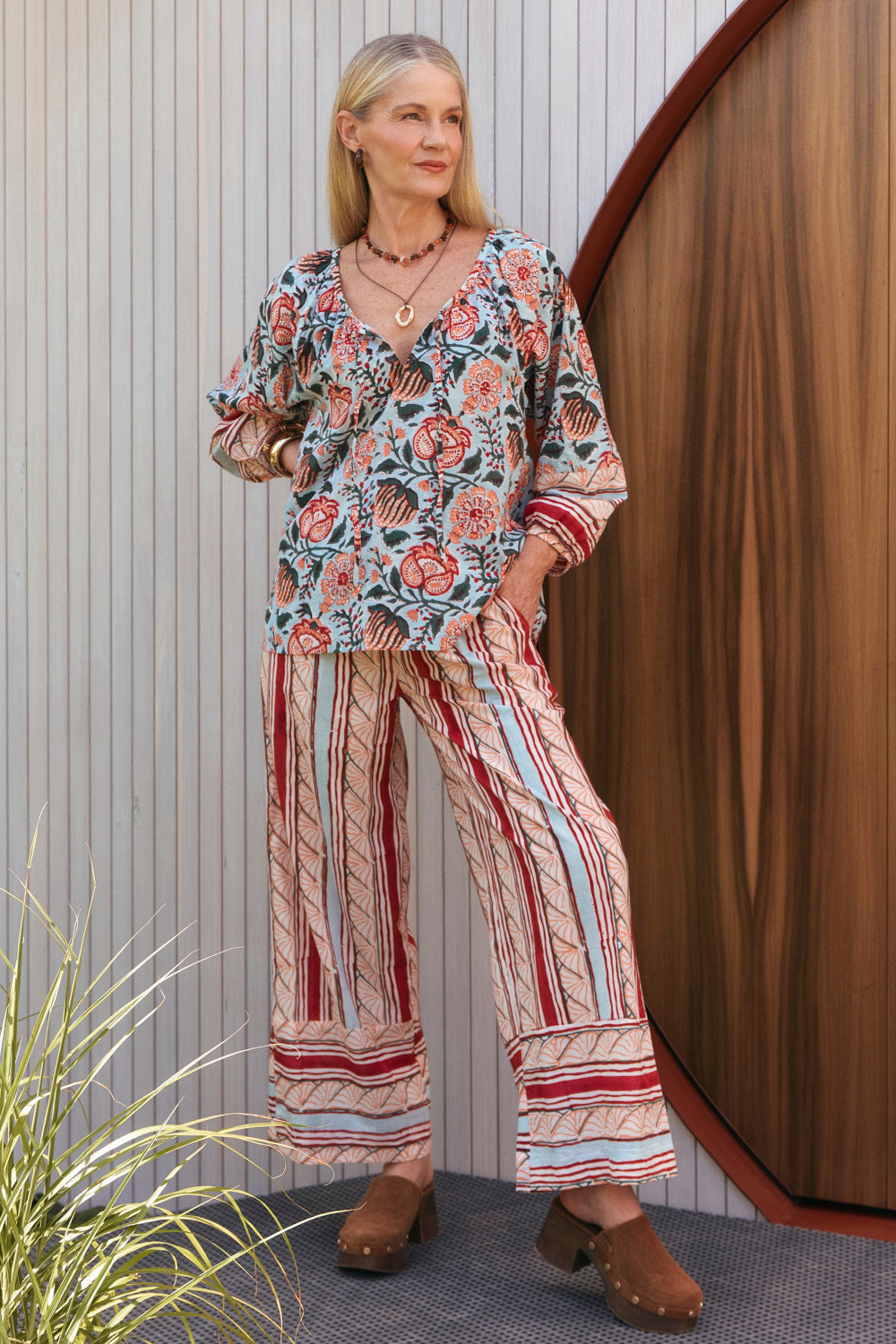 Breezy Relaxed Pant in Riviera, Pant - Adrift Clothing