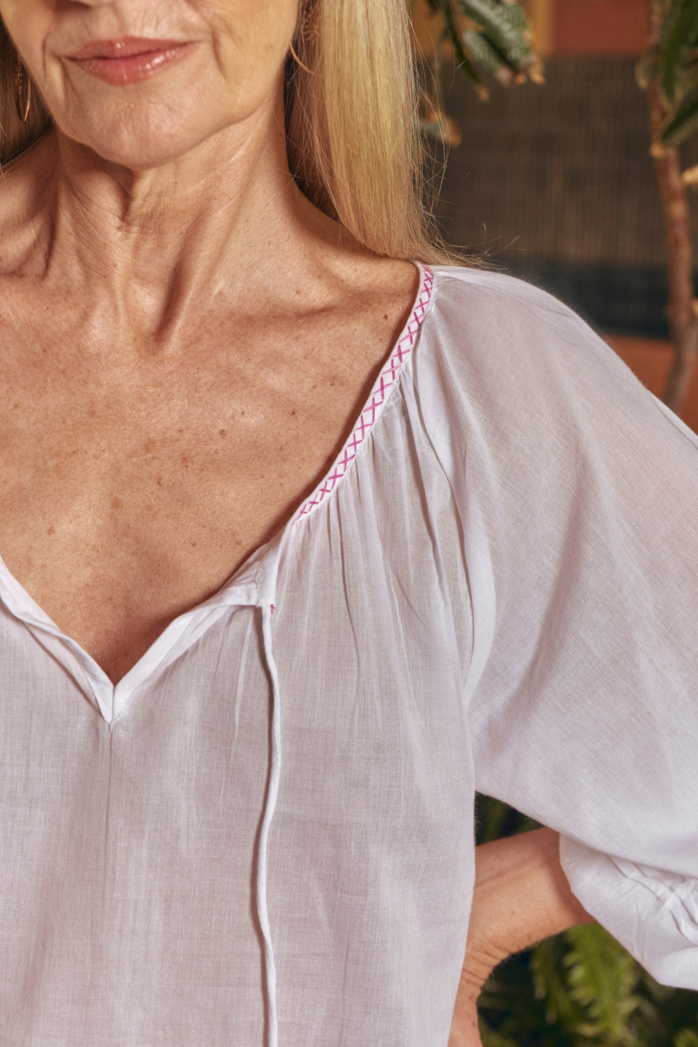 Delilah Tassel Blouse in Saffron, Blouse - Adrift Clothing