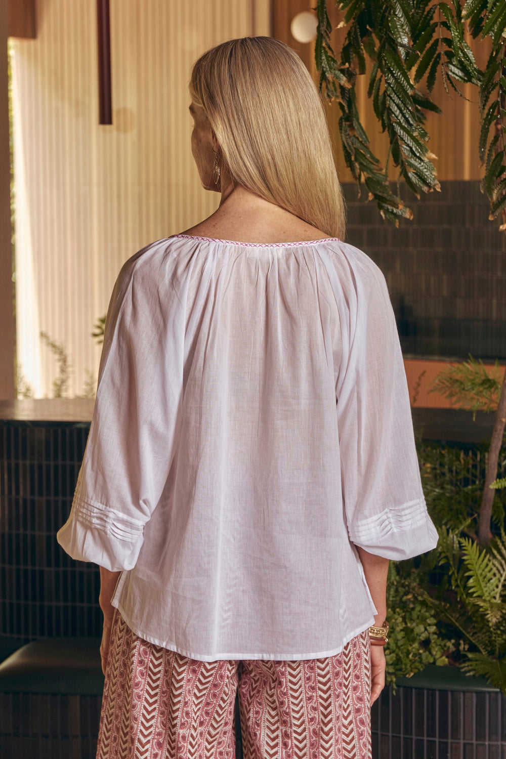 Delilah Tassel Blouse in Saffron, Blouse - Adrift Clothing