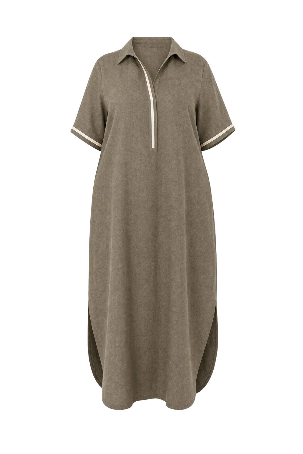 Ella Linen Dress in Dusty Sage