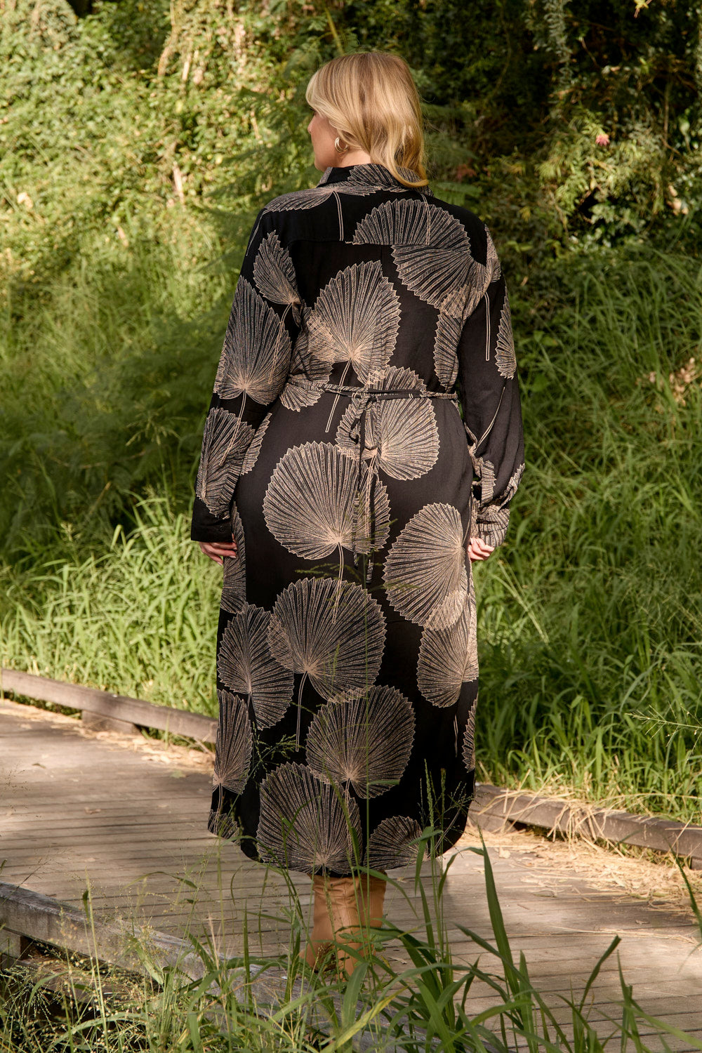 Ella Long Sleeve Dress in Winter Solstice