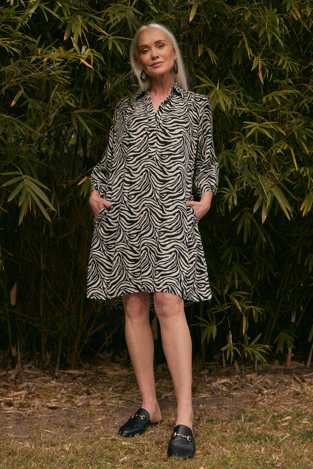 Ella Short Dress in Safari