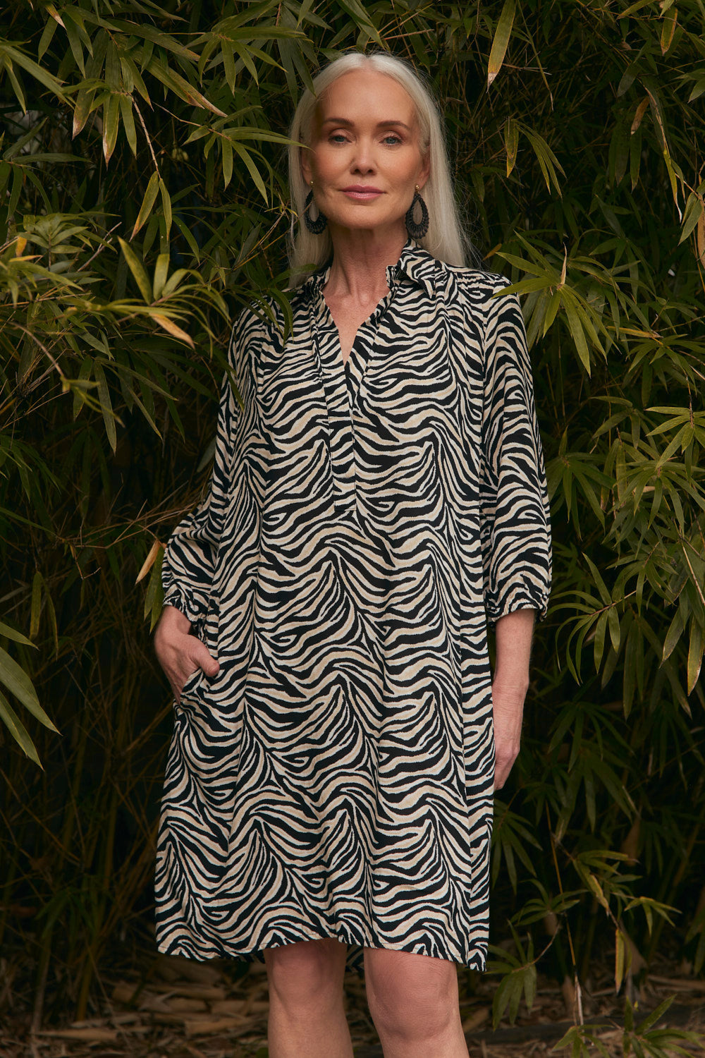 Ella Short Dress in Safari