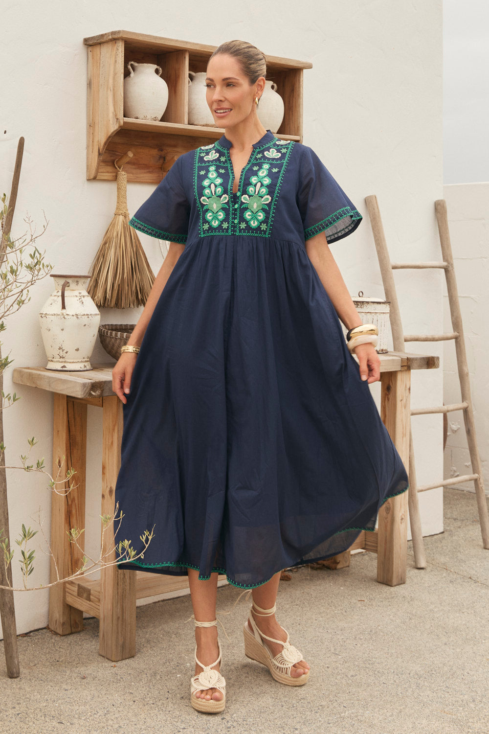 ElodieFlutterSleeveSmockDress-