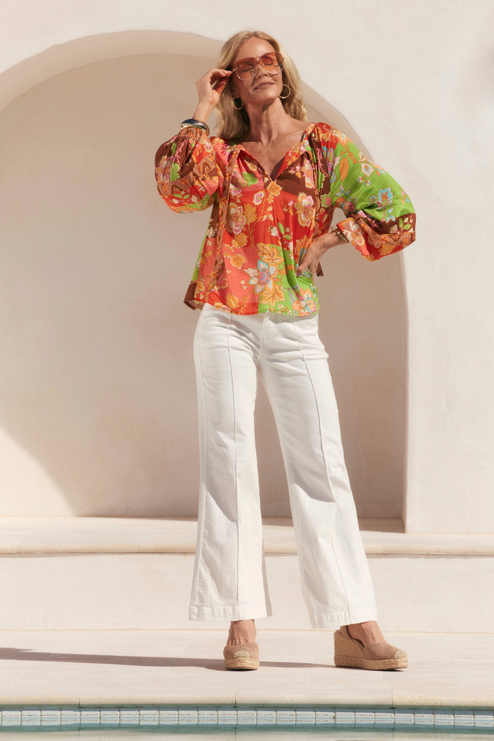 Elyse Blouse in Petra