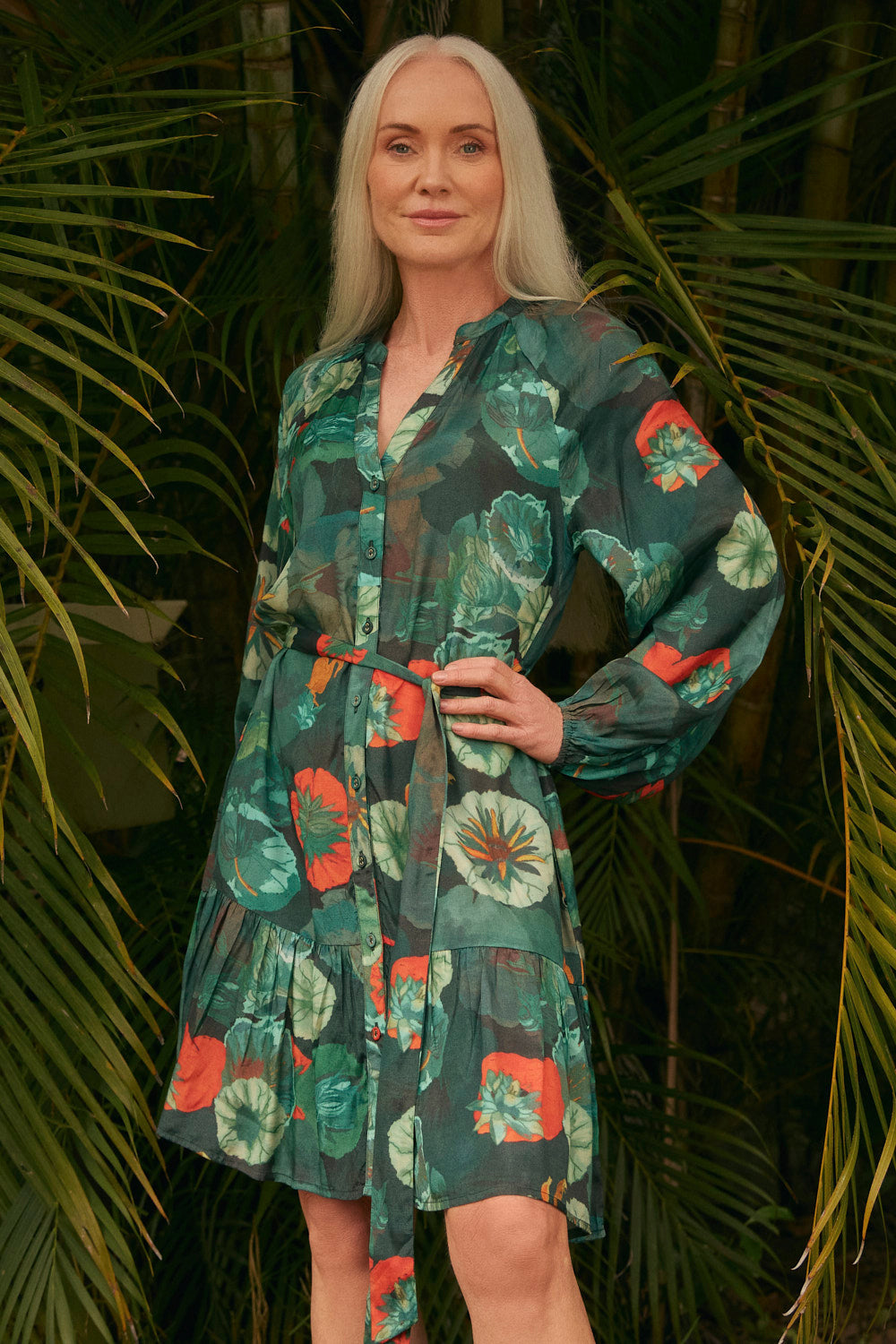 Fantasia Short Dress in Lotus