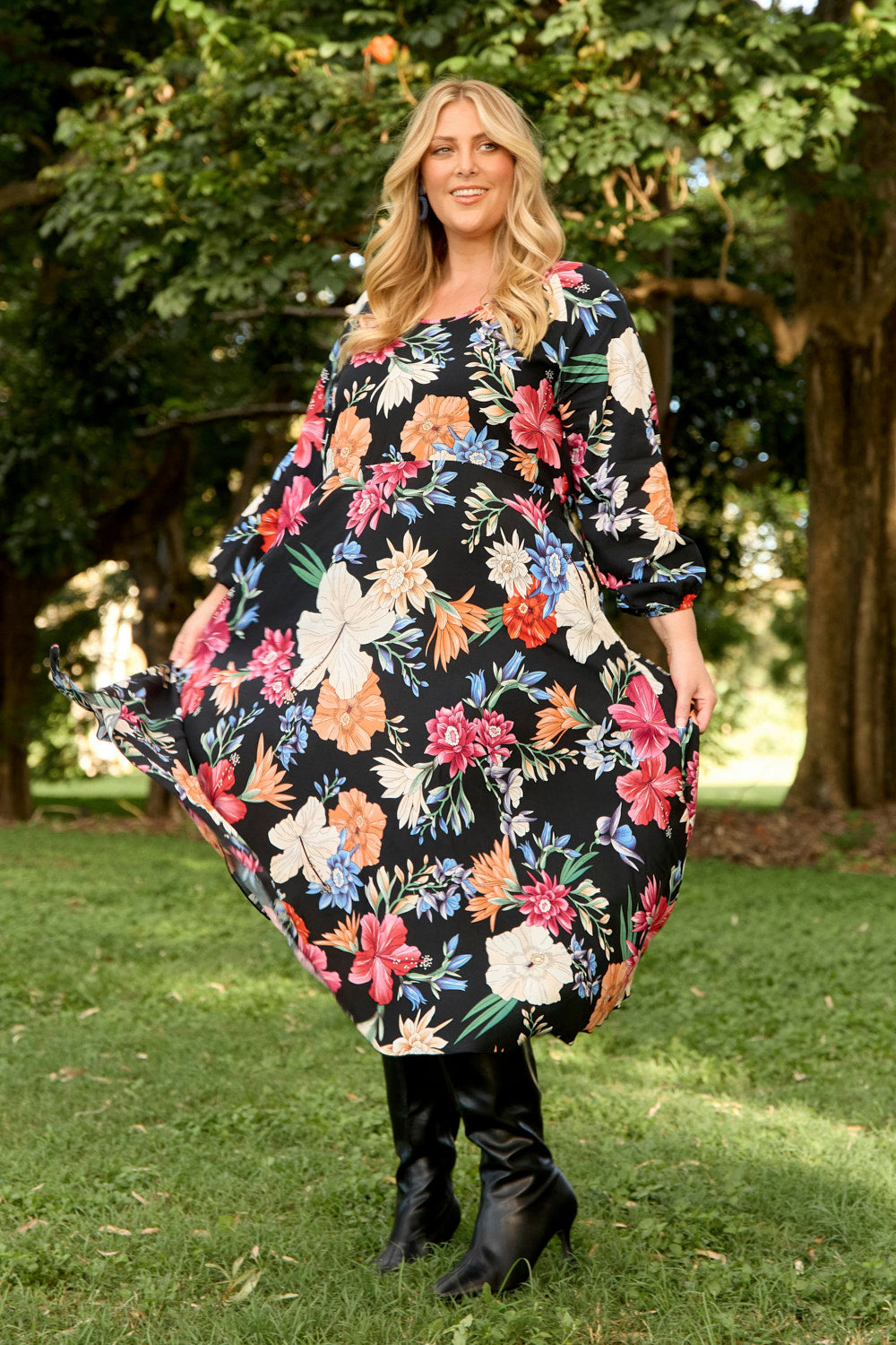 Felisha Bias Cut Dress in Ivy