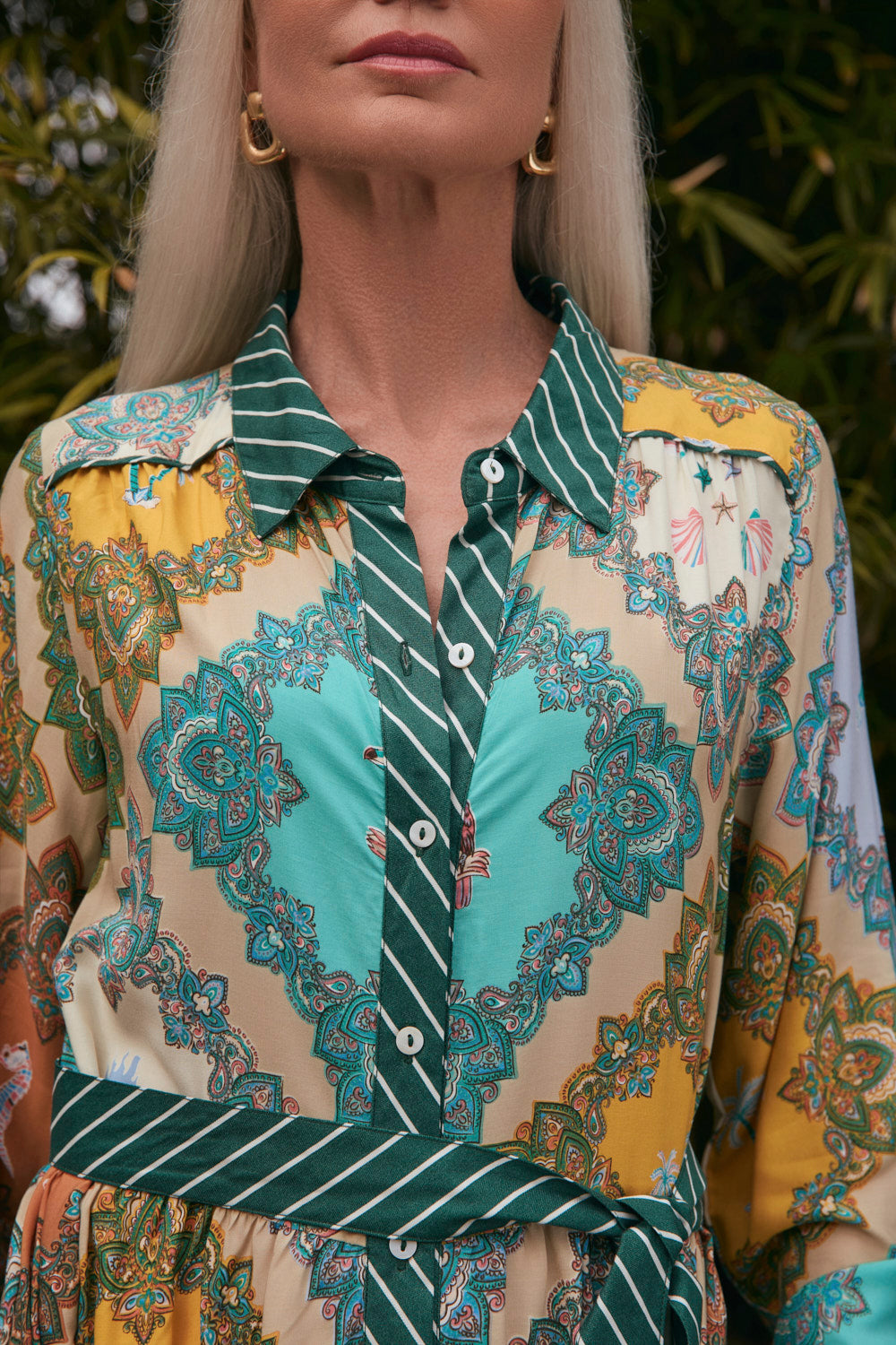 Ginette Billow Sleeve Dress in Odyssey