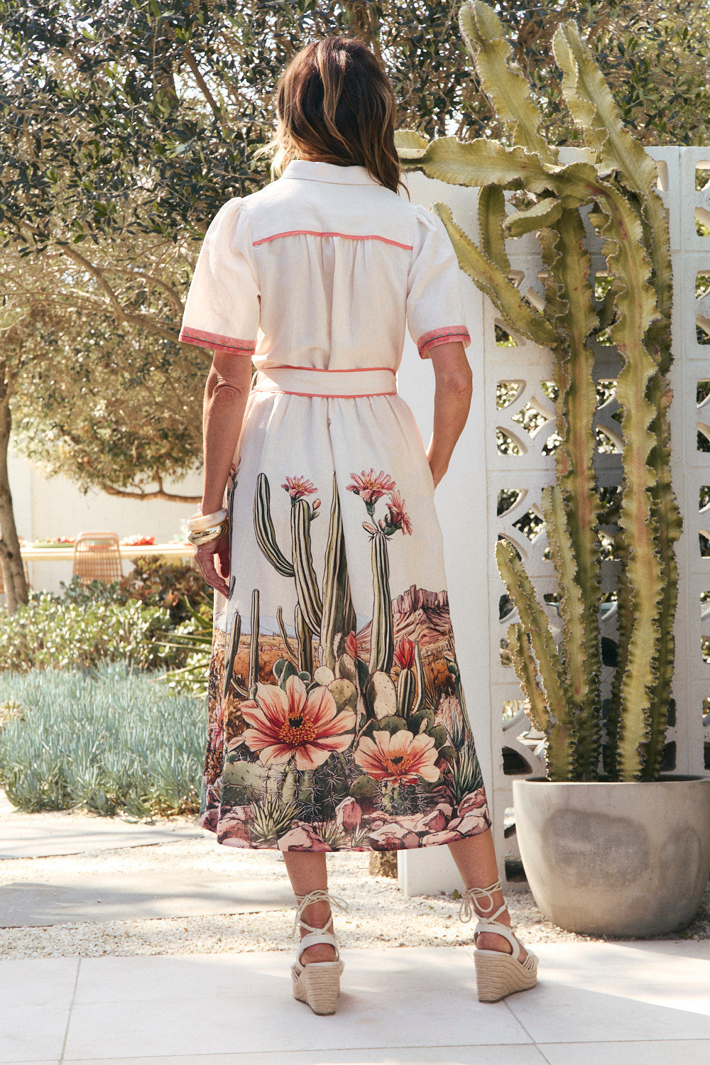 Ginnie Collared Dress in Siciliana