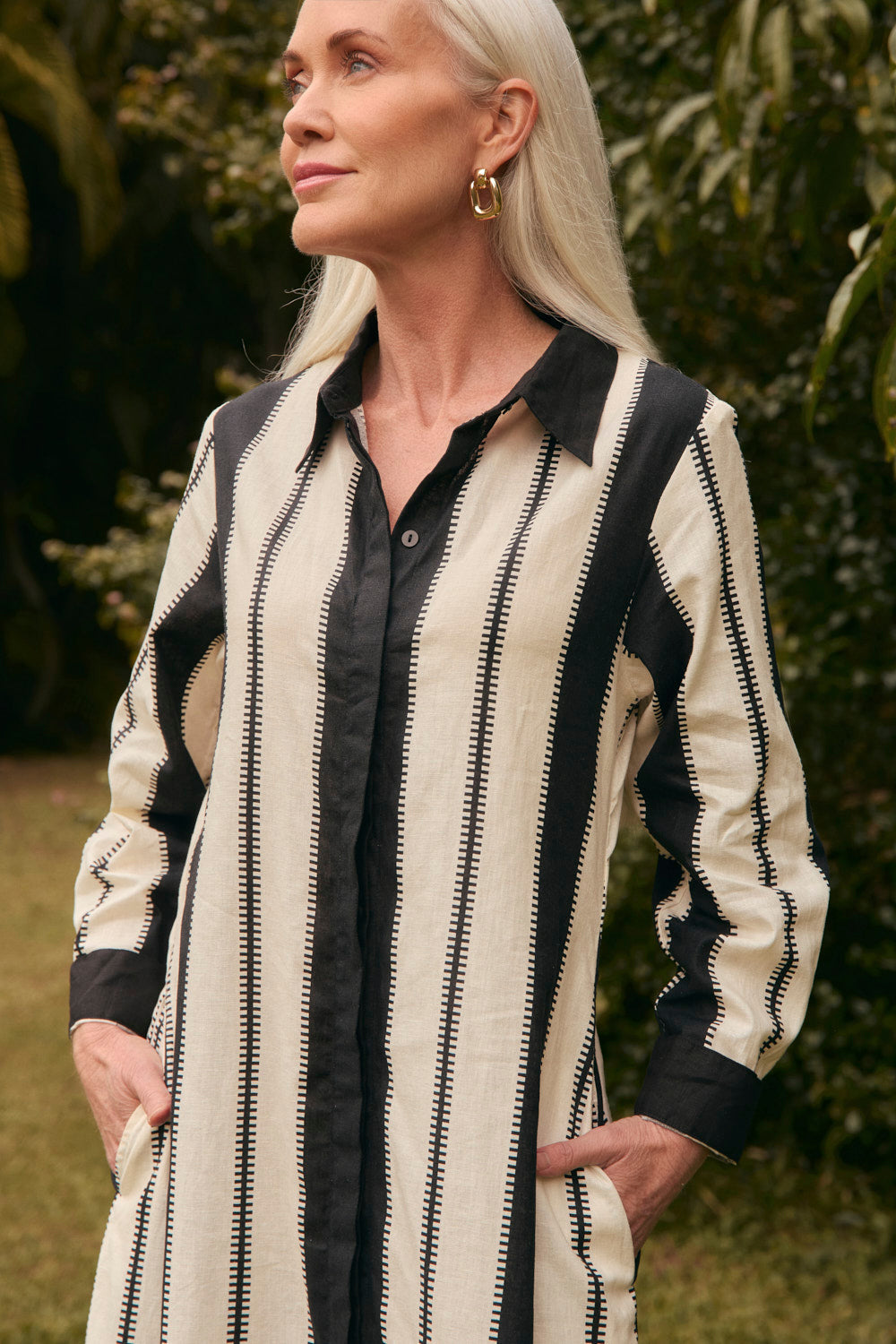 Gracie Long Sleeve Dress in Shibuya