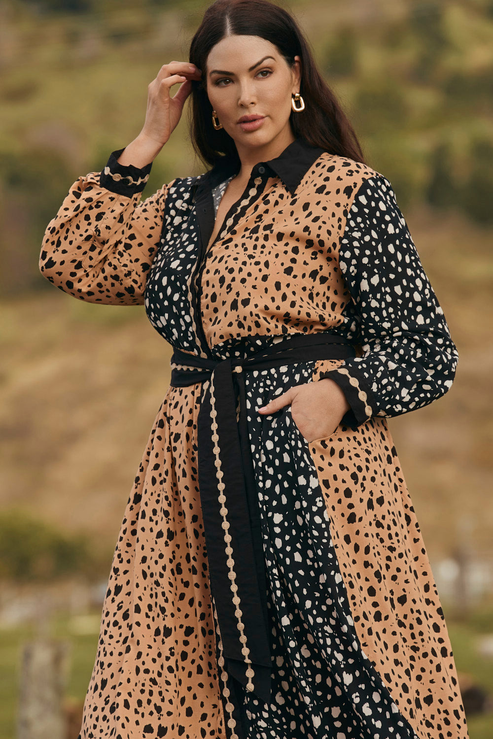 Gracie Tie Dress in Bold Harmony