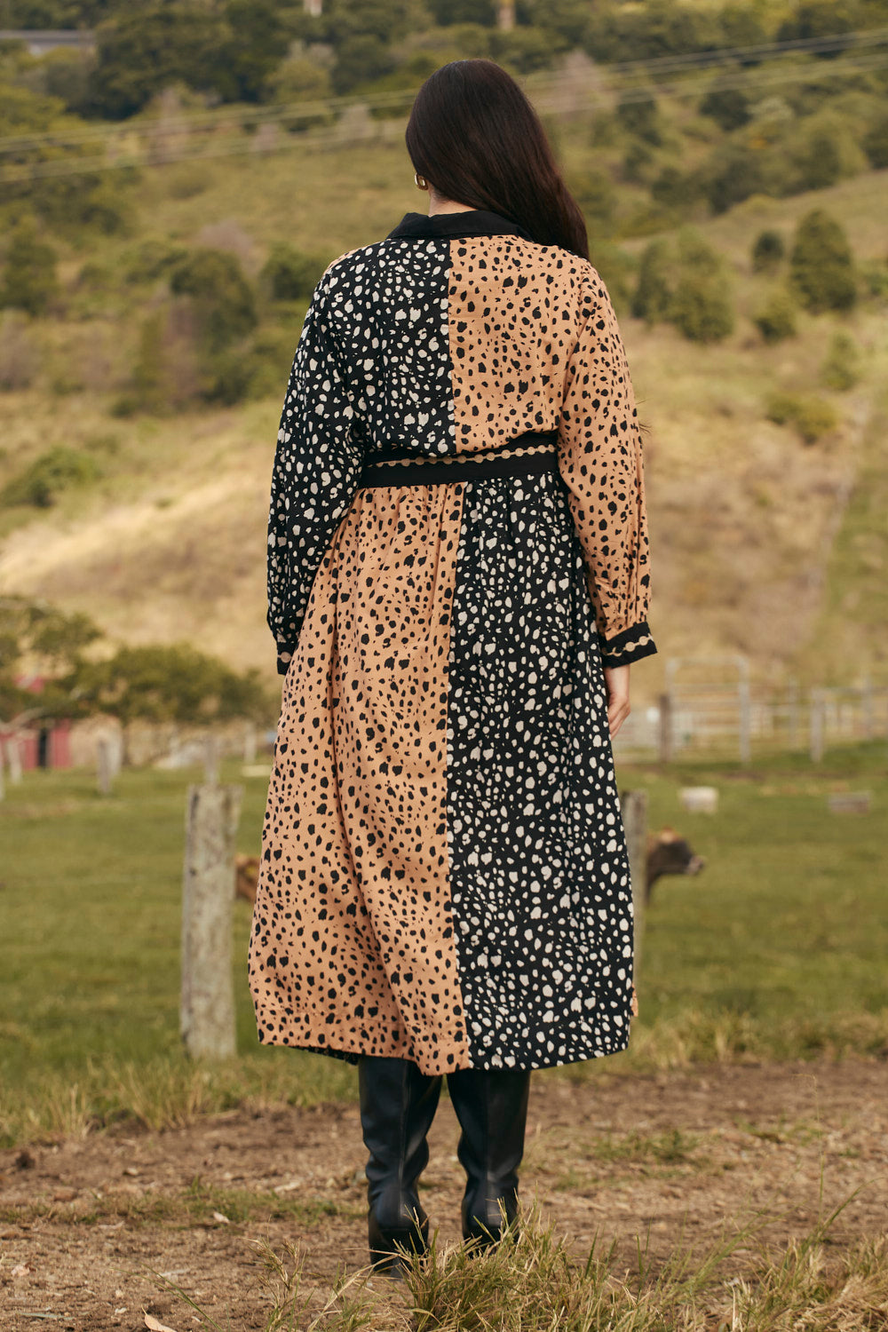 Gracie Tie Dress in Bold Harmony