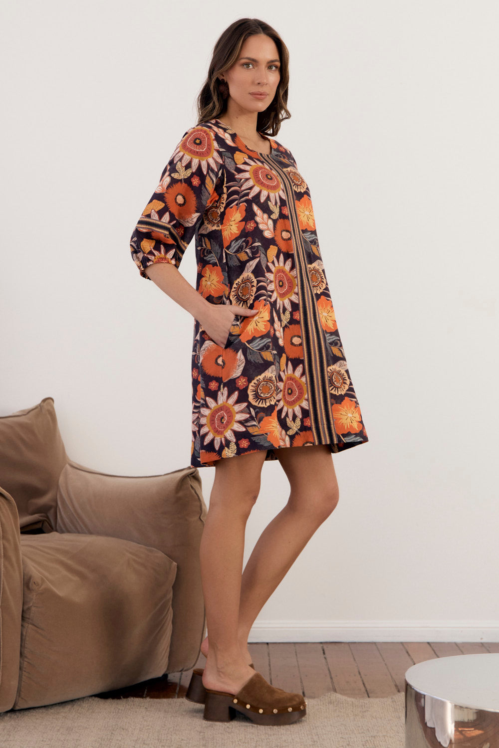 Hazel Short Dress in Abigail