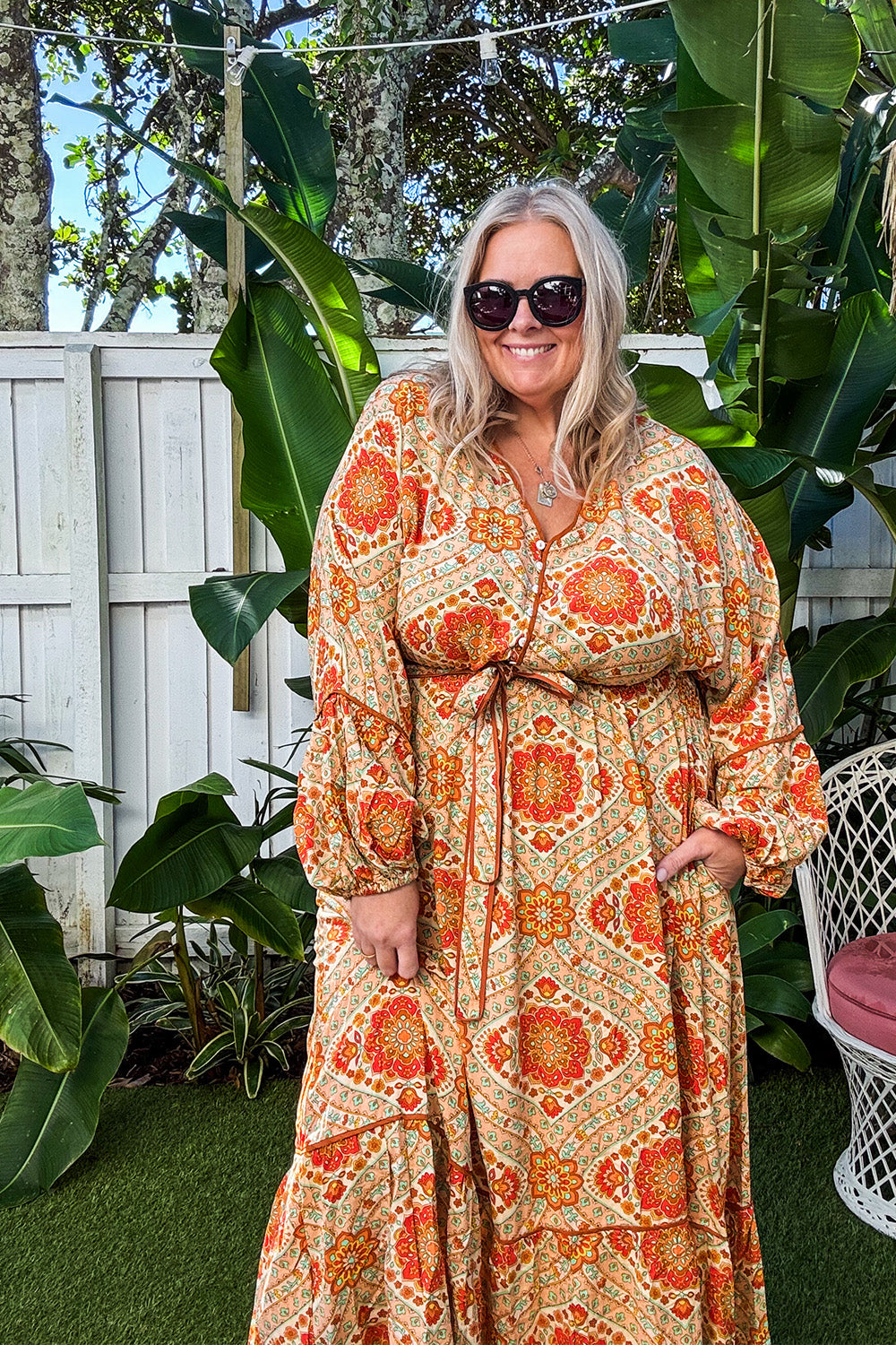 Cherry Blossom Dress in Aquarius