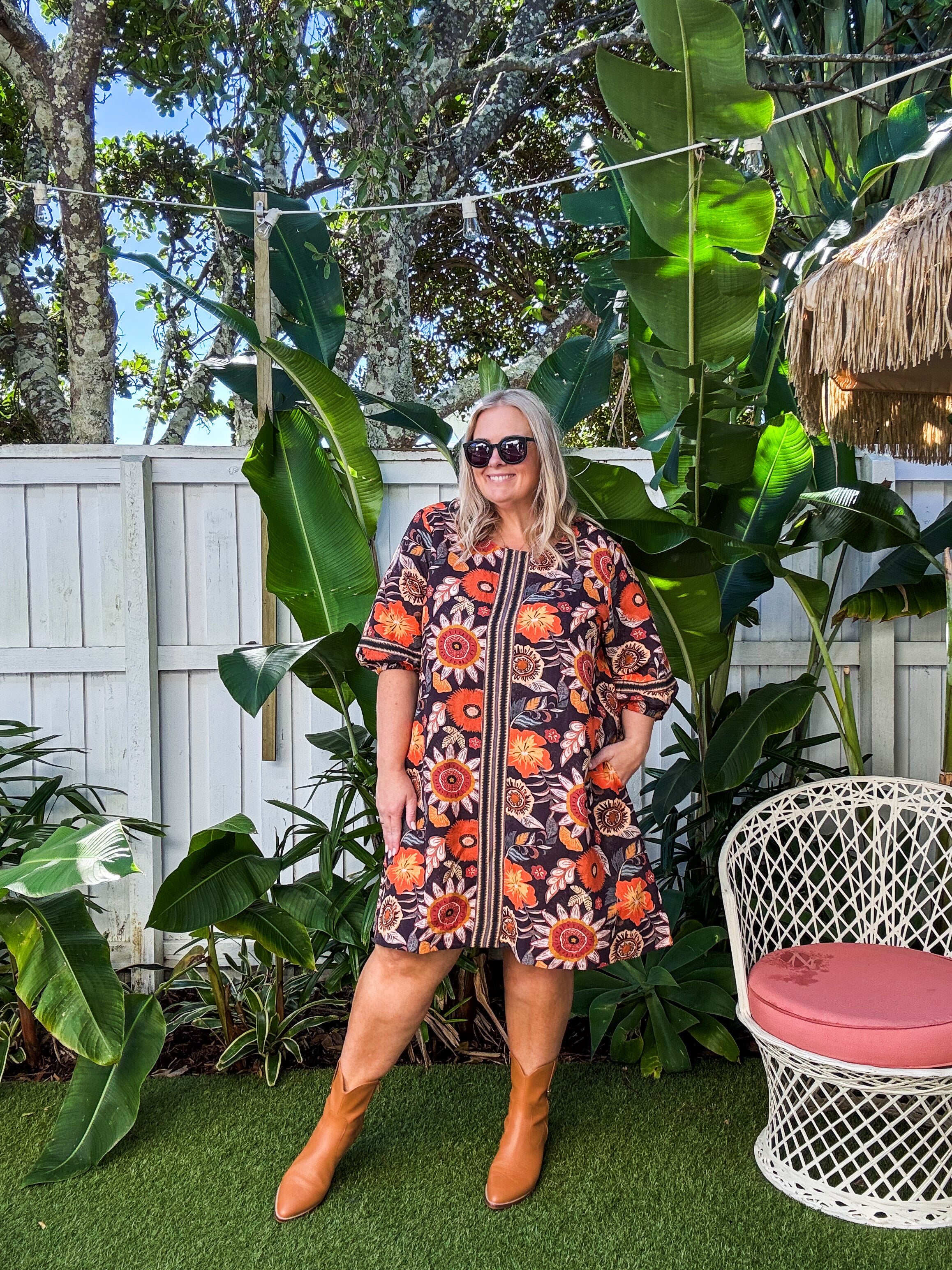 Hazel Short Dress in Abigail