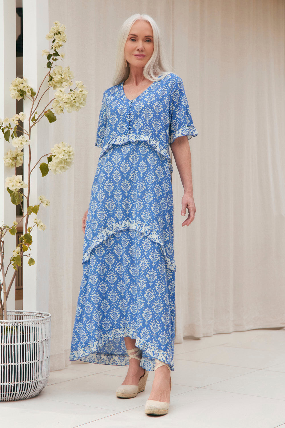 Indie Midi Dress in Bagru