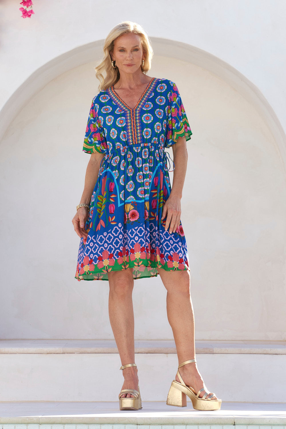 Iris Short Dress in Paradiso