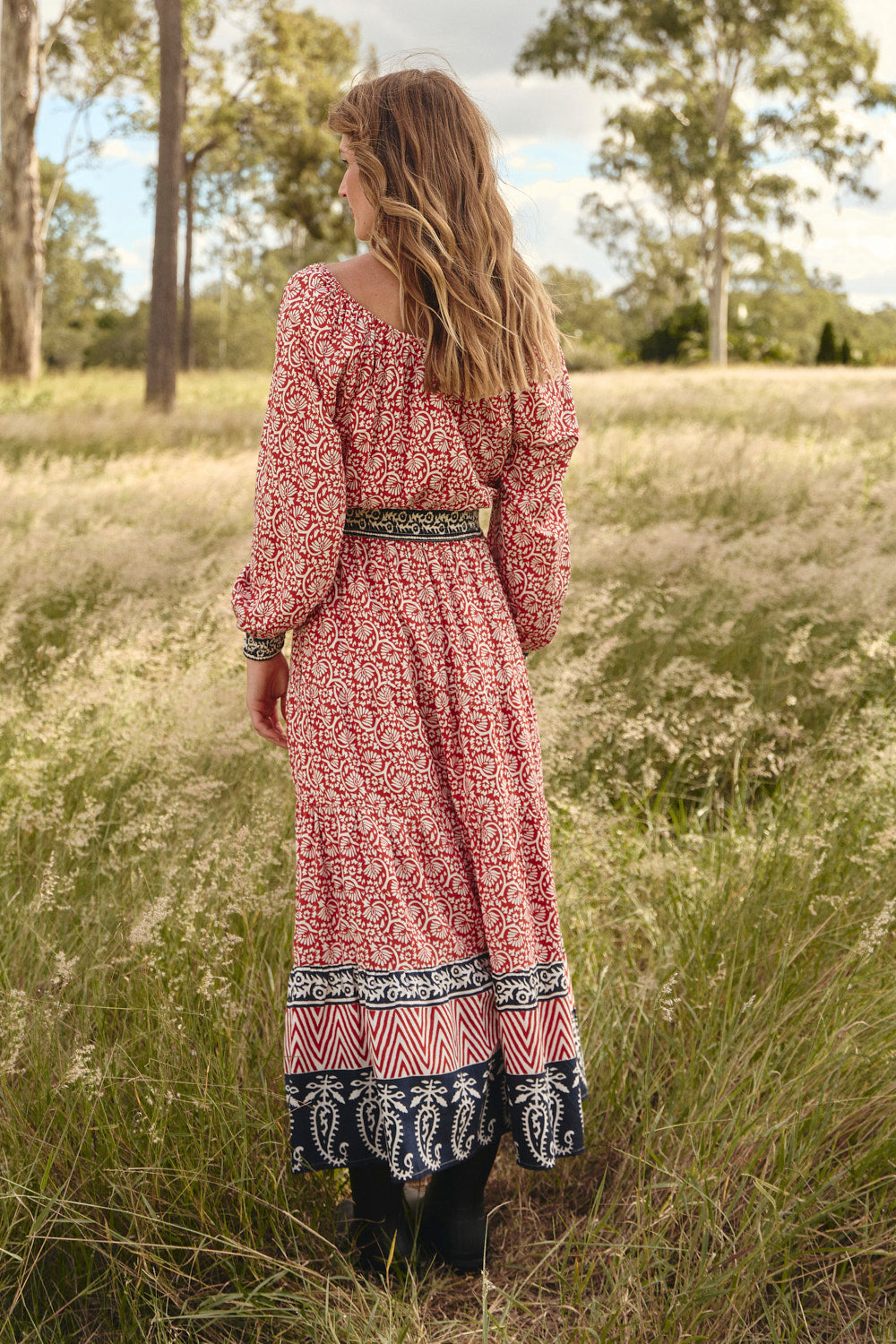 Isla Tiered Dress in Sundar Drift