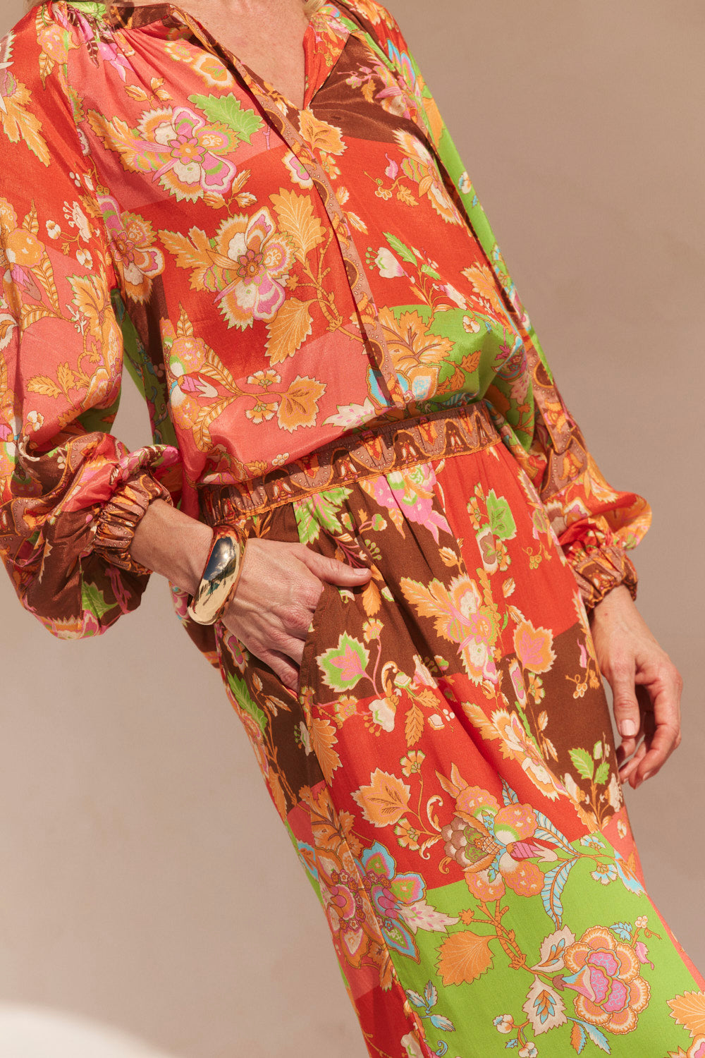 Ivy Column Skirt in Petra