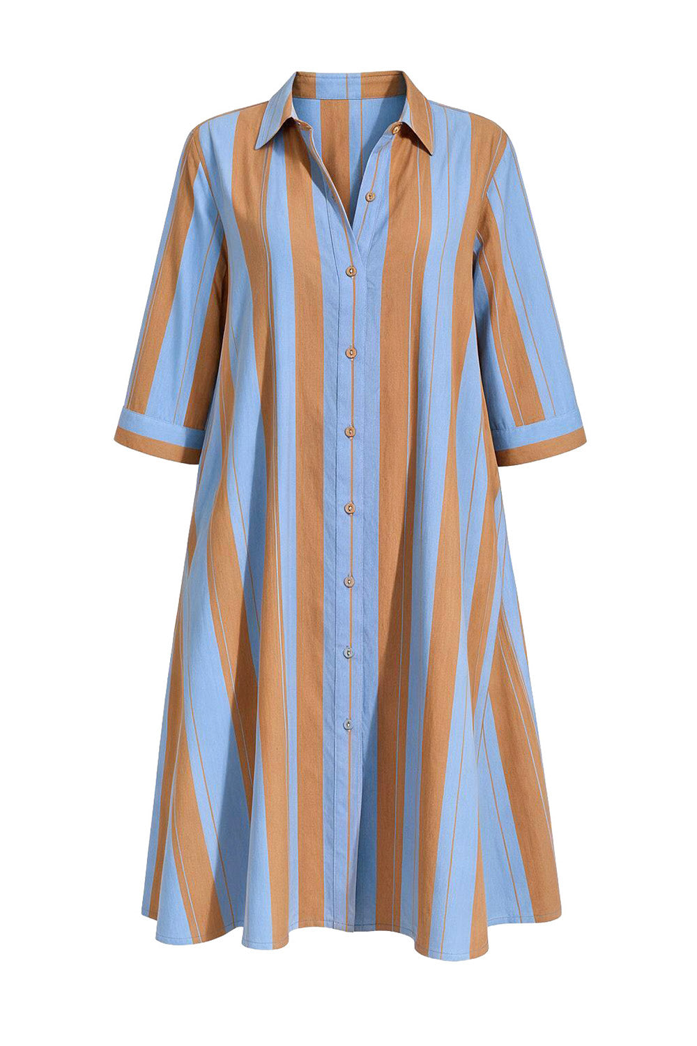 Jojo Swing Shirt Dress in Zephyr