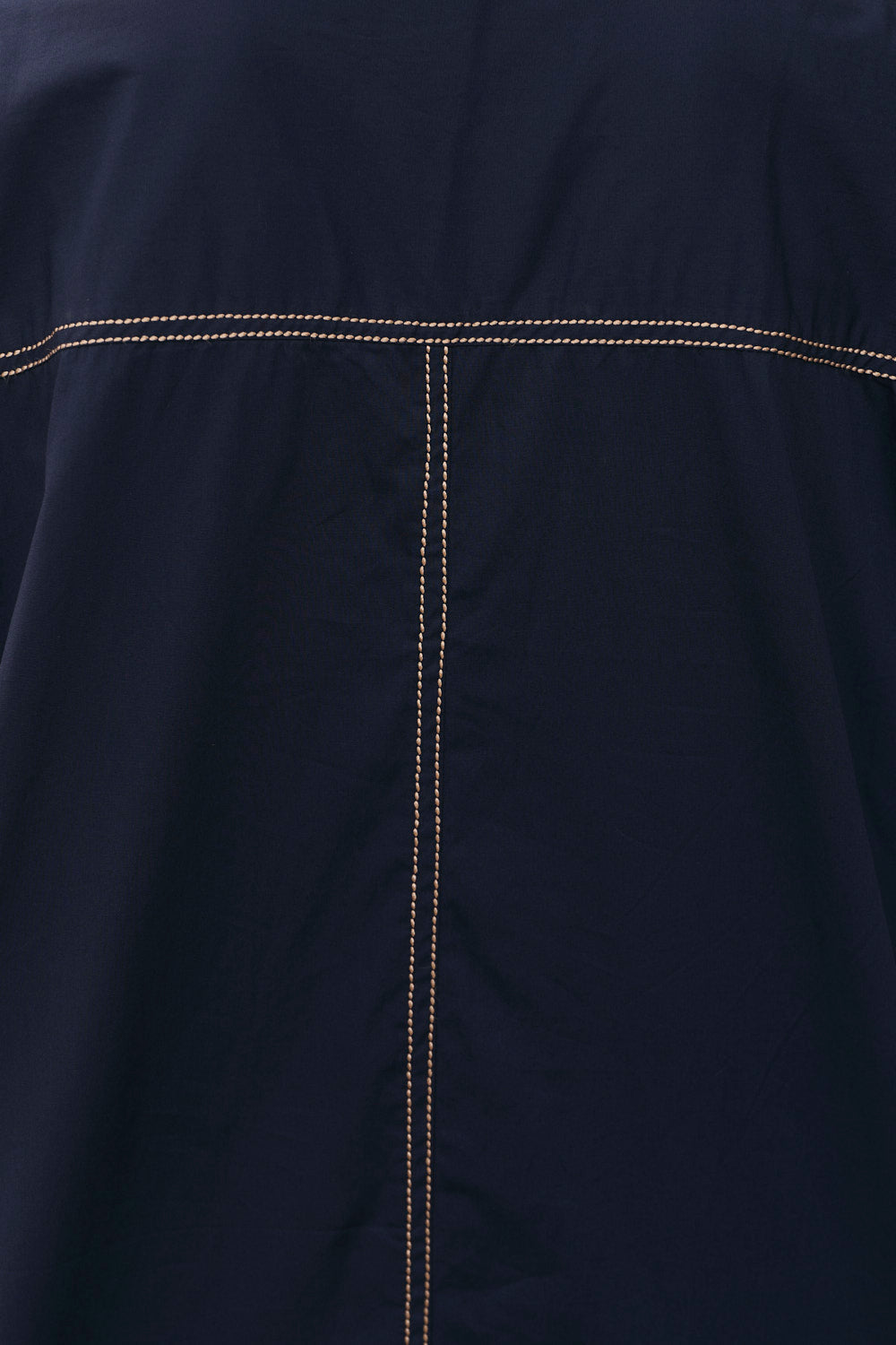 Jojo Swing Shirt Dress in Navy Poplin