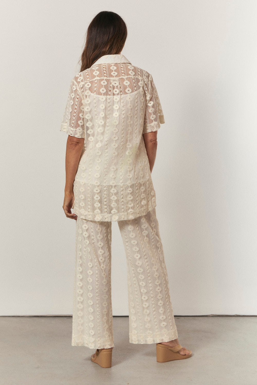 Sam Short Sleeve Shirt in Everline Lace