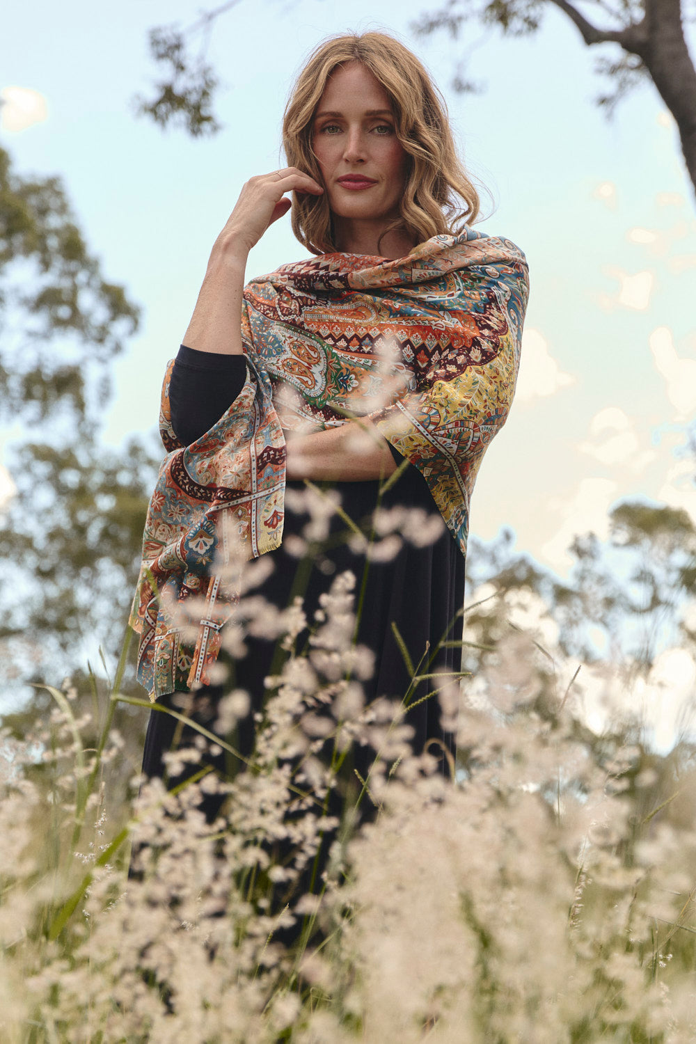 Ornate Mandala Scarf, Scarf - Adrift Clothing