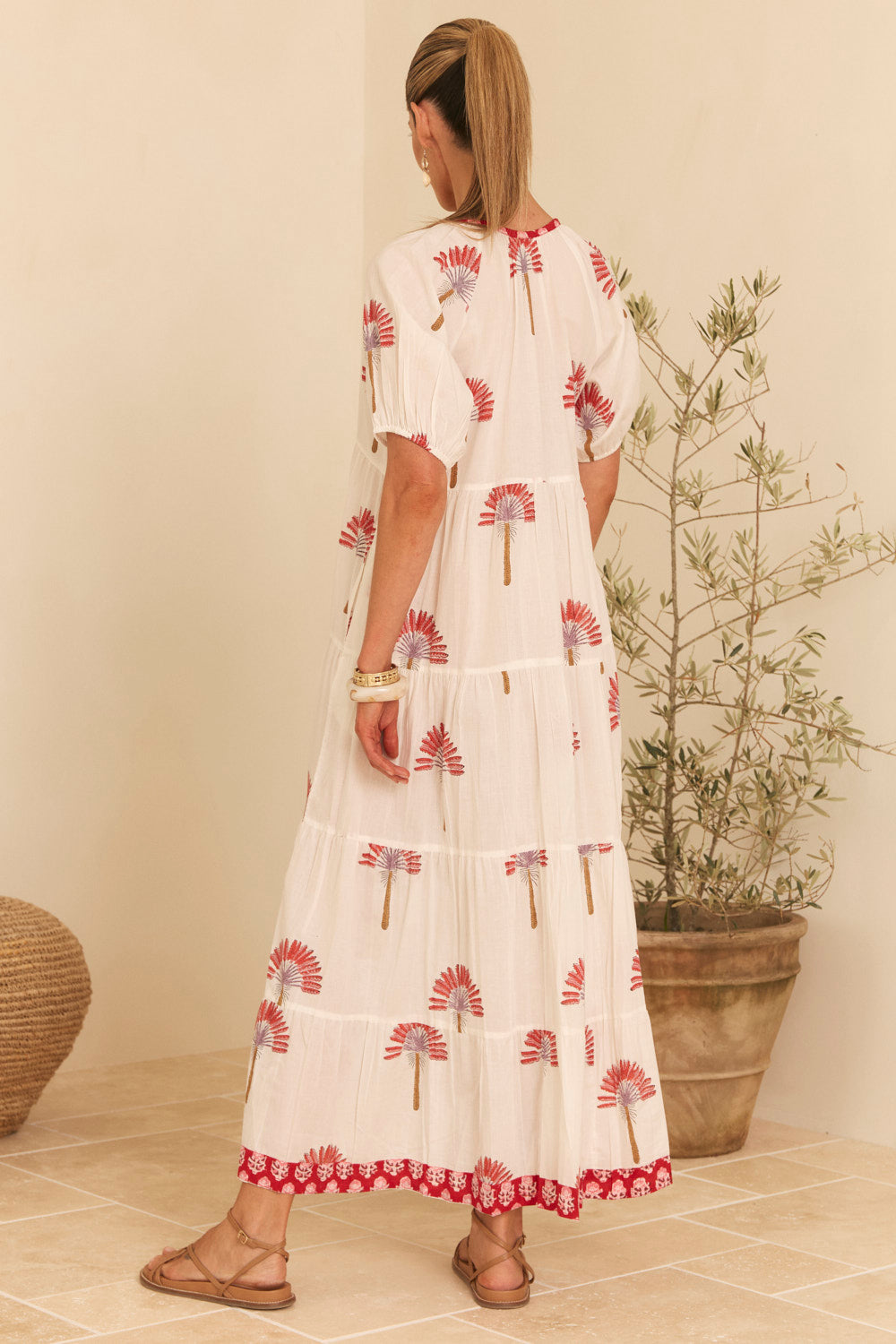 Layla Tiered Dress in Cypress