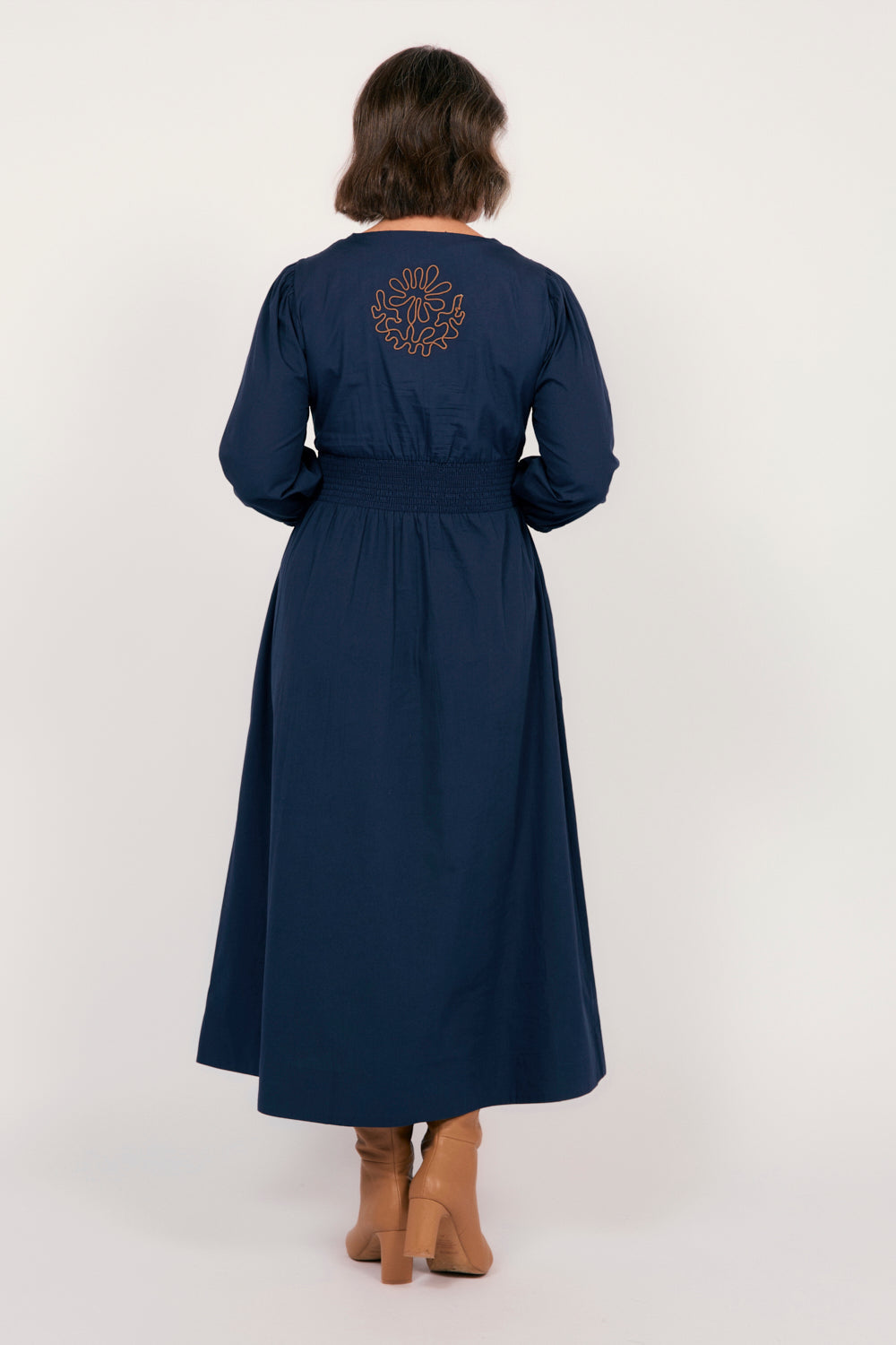 Lisa Embroidered Dress in Dorie