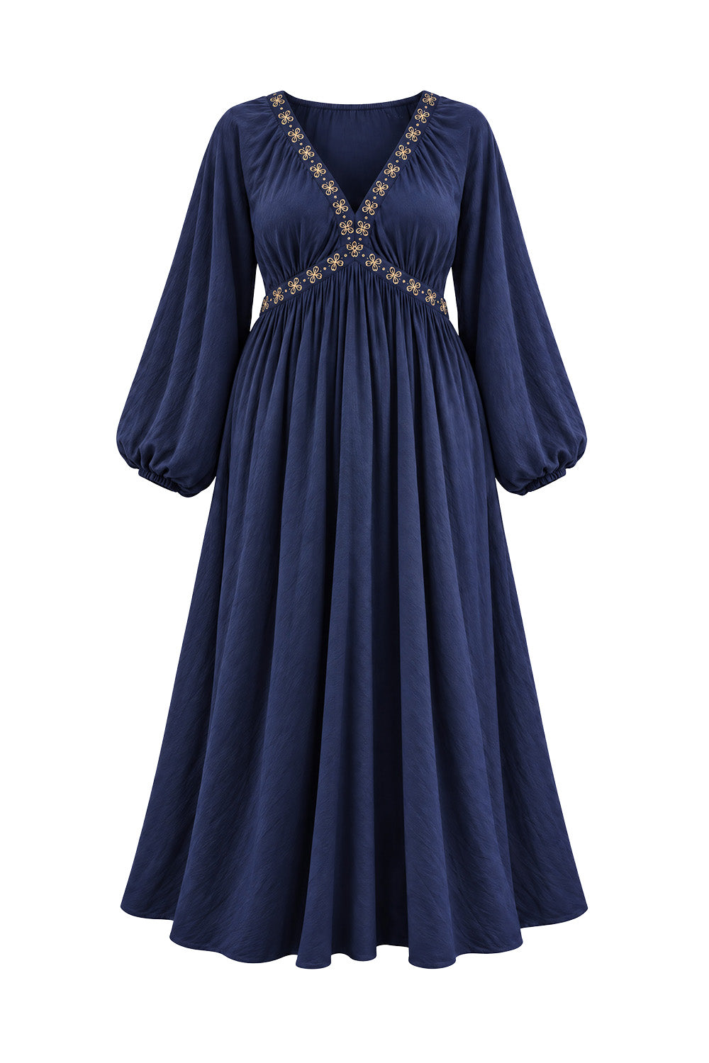 Margot Billow Dress in Navy Gild