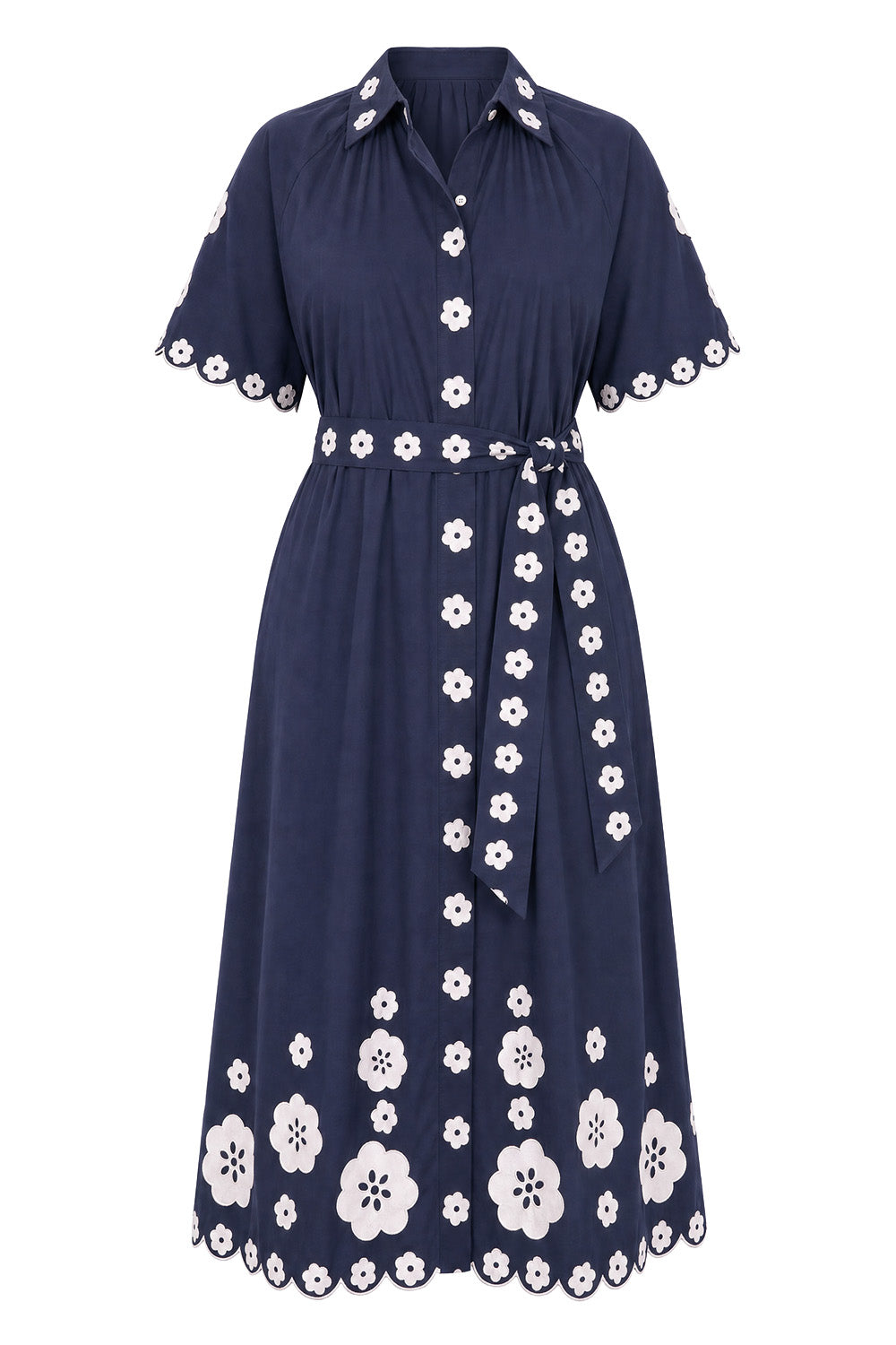 Matilda Collared Dress in Serenata