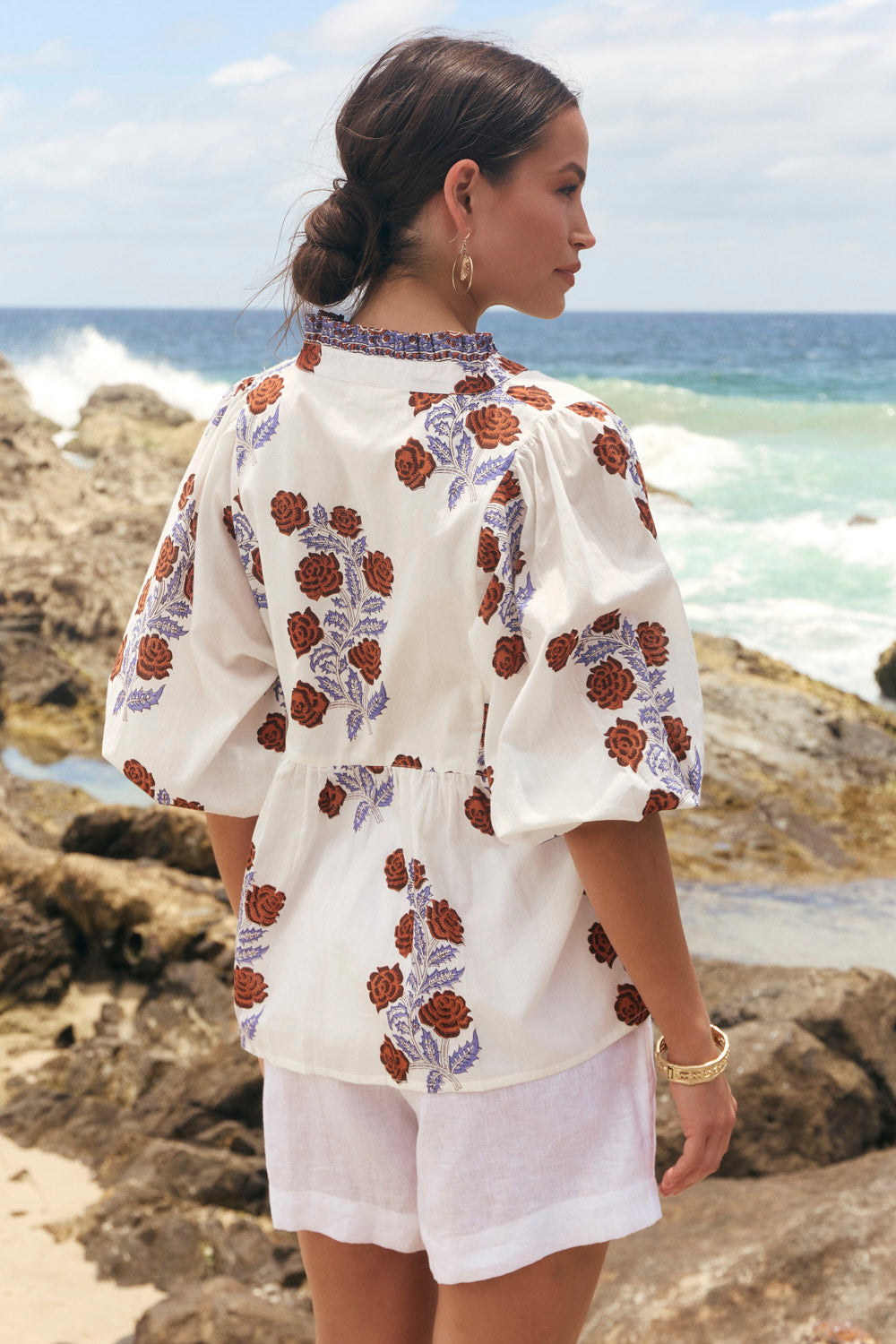 Mirabelle Frill Blouse in Wildflower