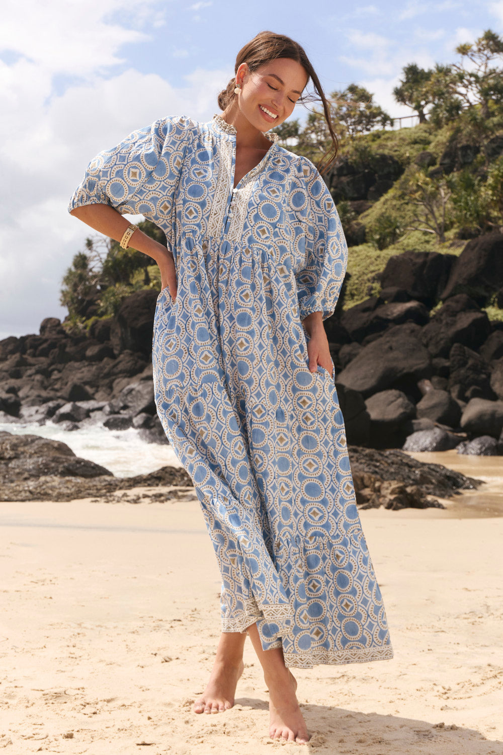 Mirabelle Frill Dress in Elysian