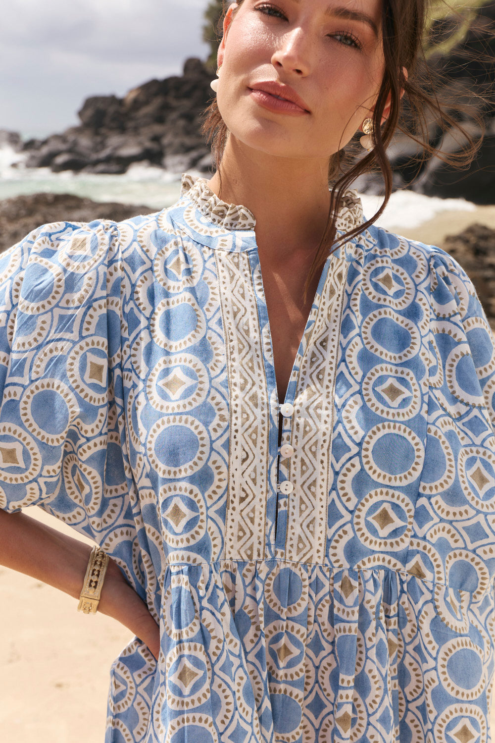 Mirabelle Frill Dress in Elysian