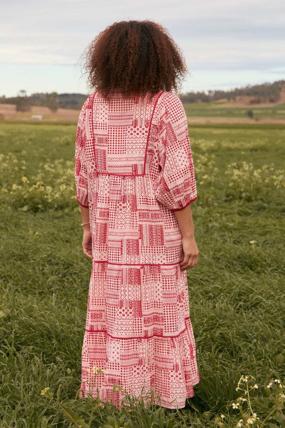 Mirabelle Frill Dress in Sienna