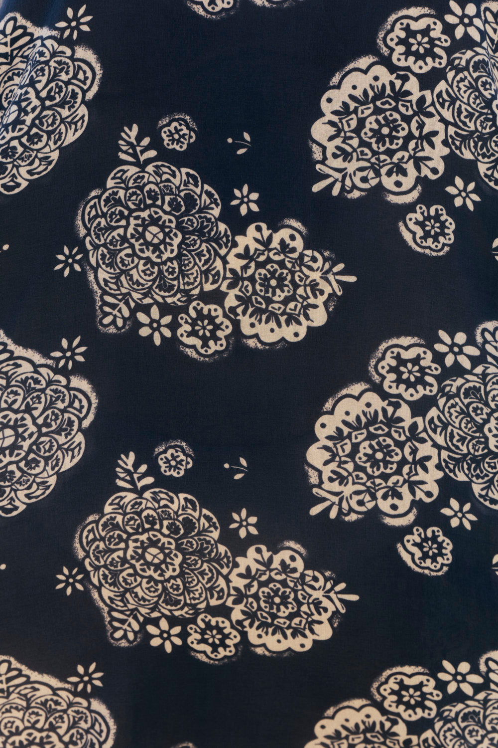 Valentina Tiered Frill Dress in Moroccan Belle Navy