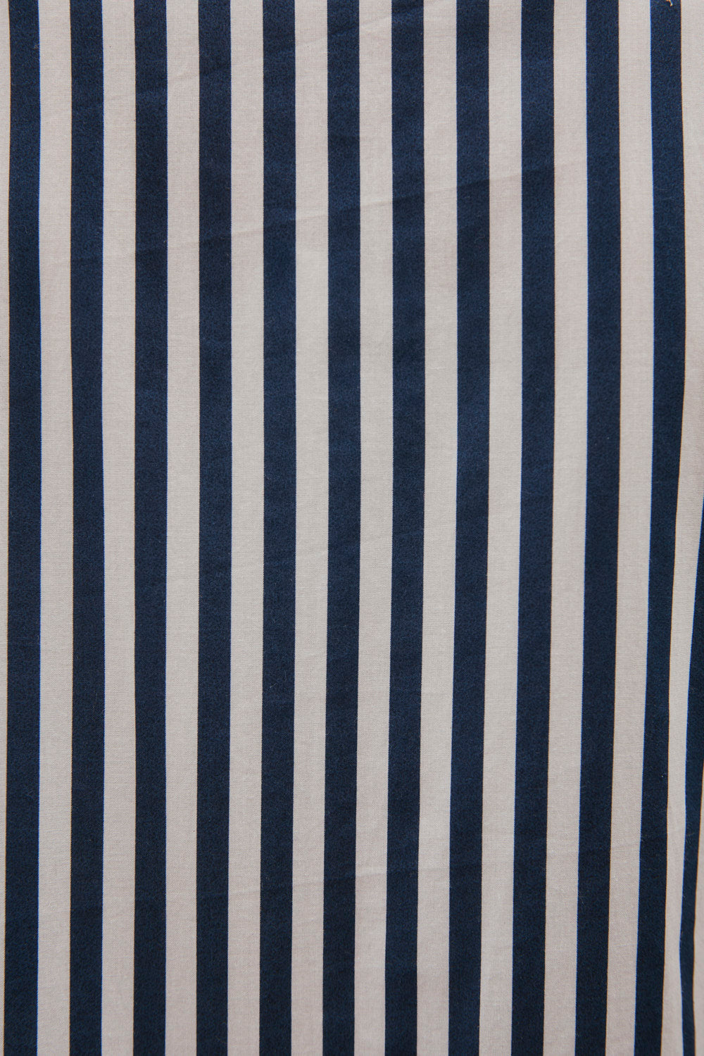 Ebony Frill Cuff Shirt in Navy Stripe