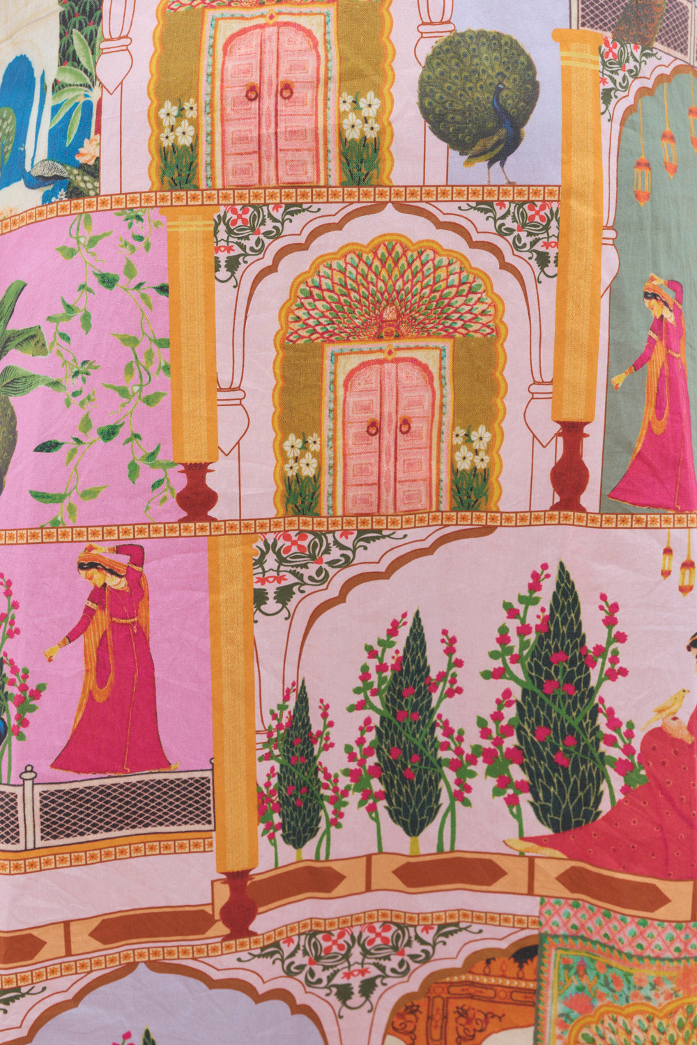 April Tiered Dress in Padam Mosaic