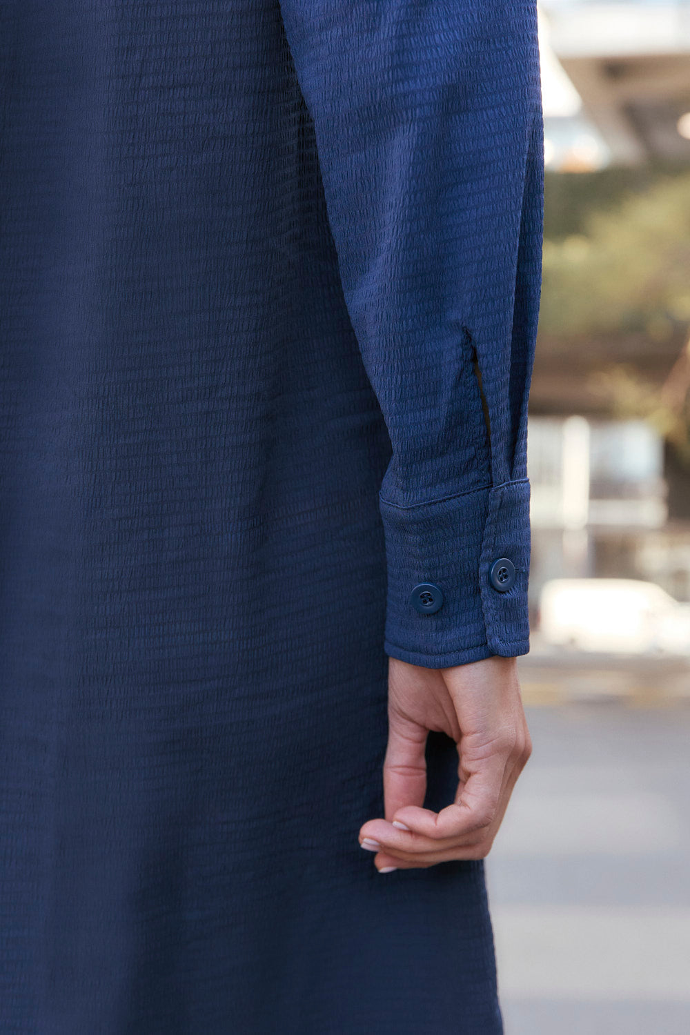 Relaxed Travel Dress in Navy