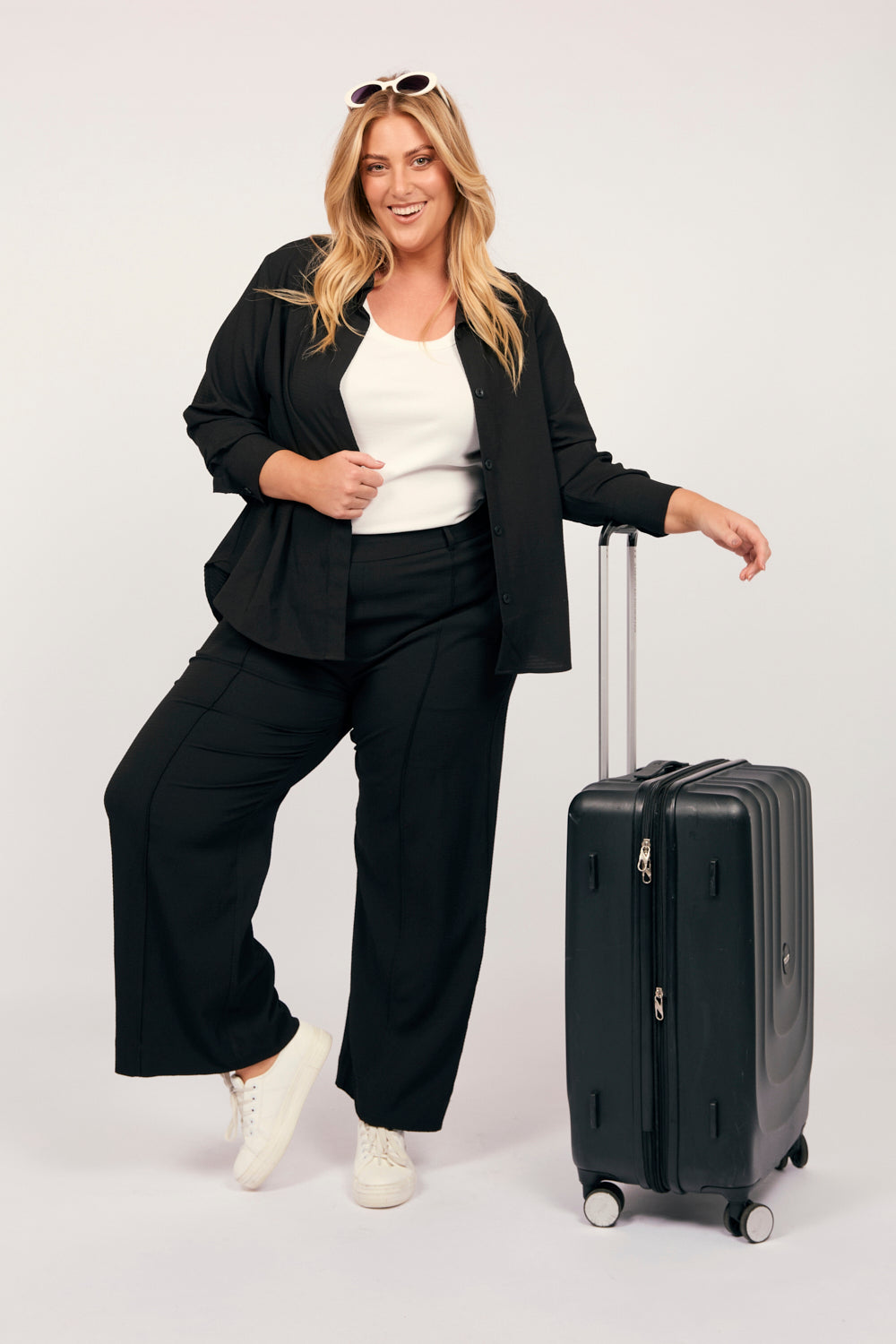 Relaxed Travel Shirt in Black