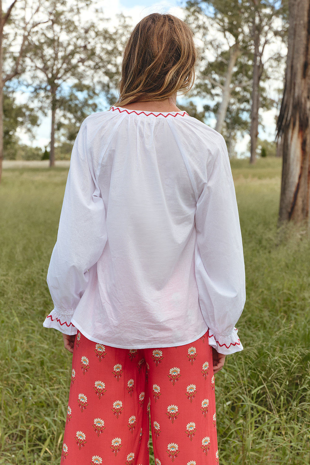 Robin Round Neck Blouse in Palladio, Blouse - Adrift Clothing