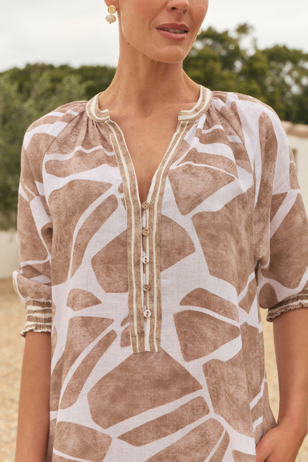 Robin Tunic Dress in Fjorde Stone