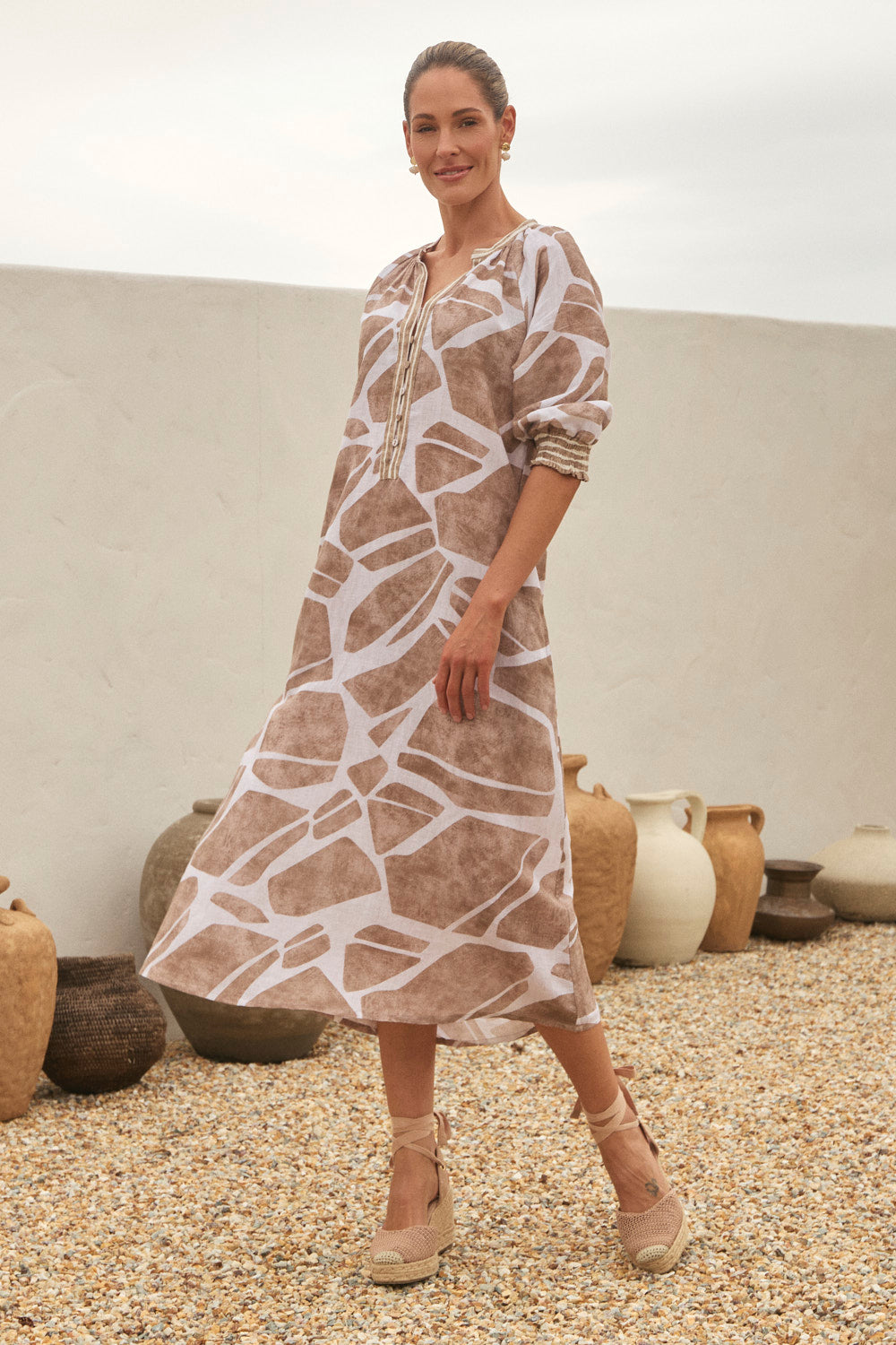 Robin Tunic Dress in Fjorde Stone