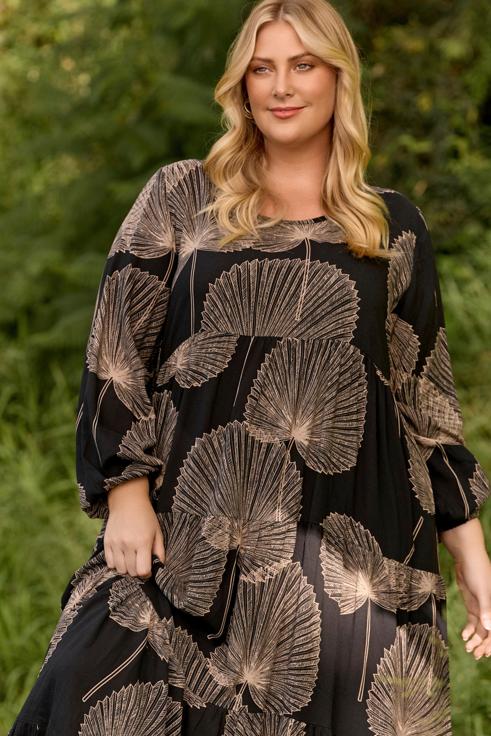 Sabre Long Sleeve Dress in Winter Solstice