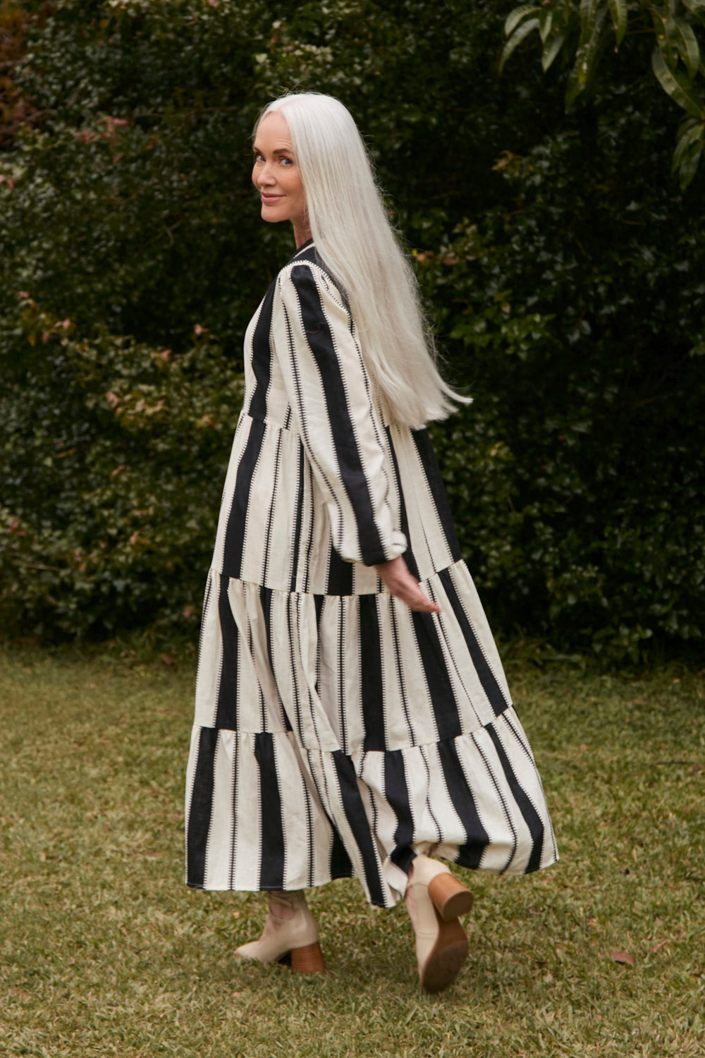 Sabre V-Neck Dress in Shibuya