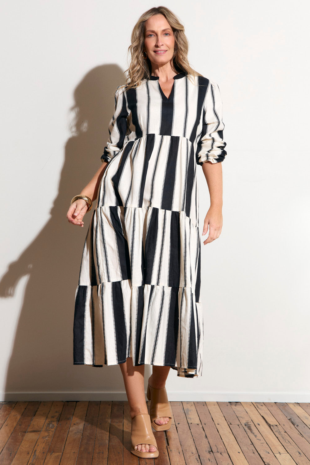 Sabre V-Neck Dress in Shibuya