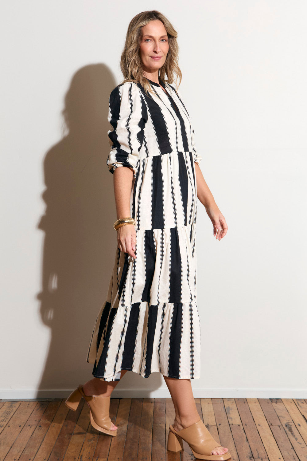 Sabre V-Neck Dress in Shibuya