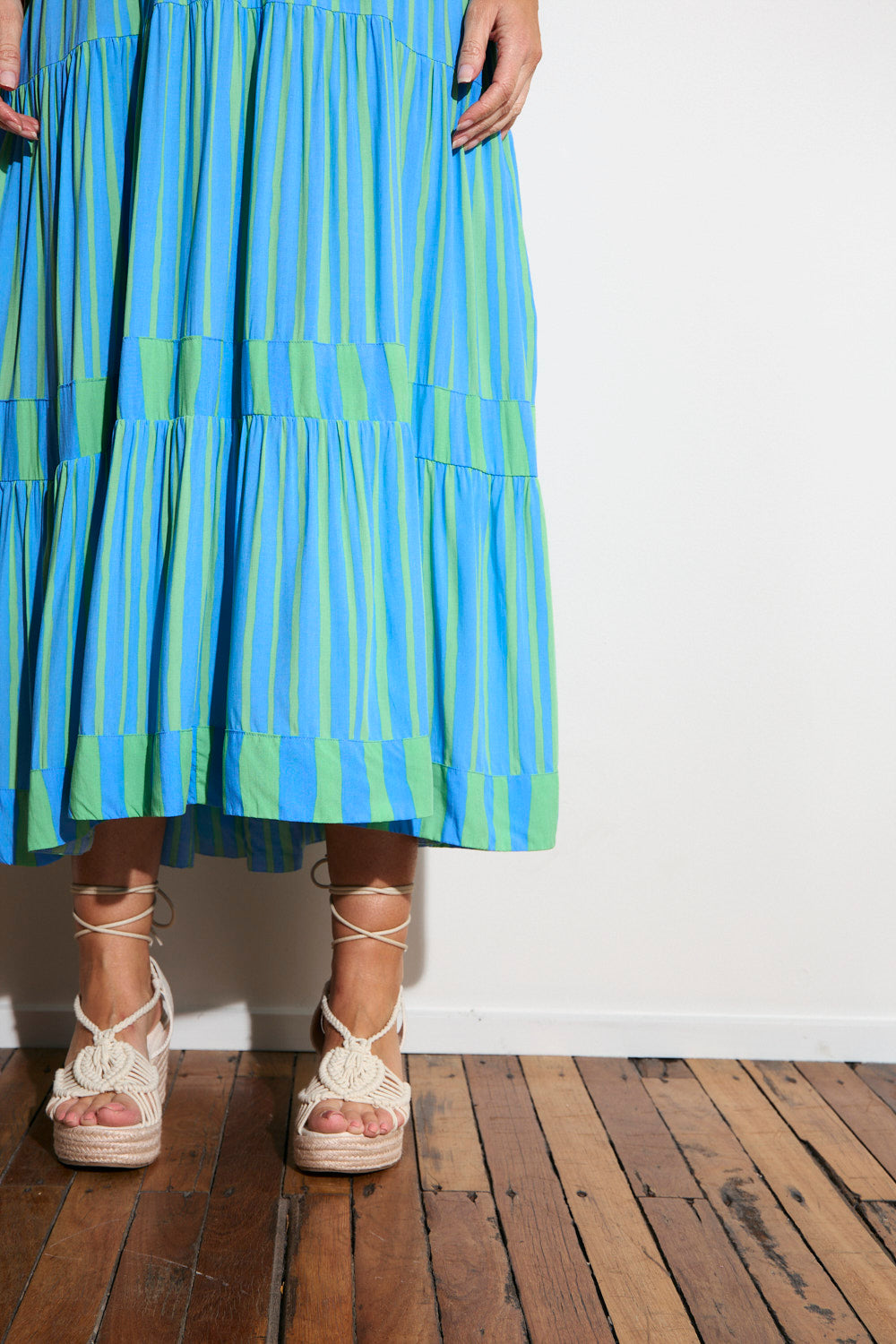 Sabre V-Neck Dress in Tropical Spring