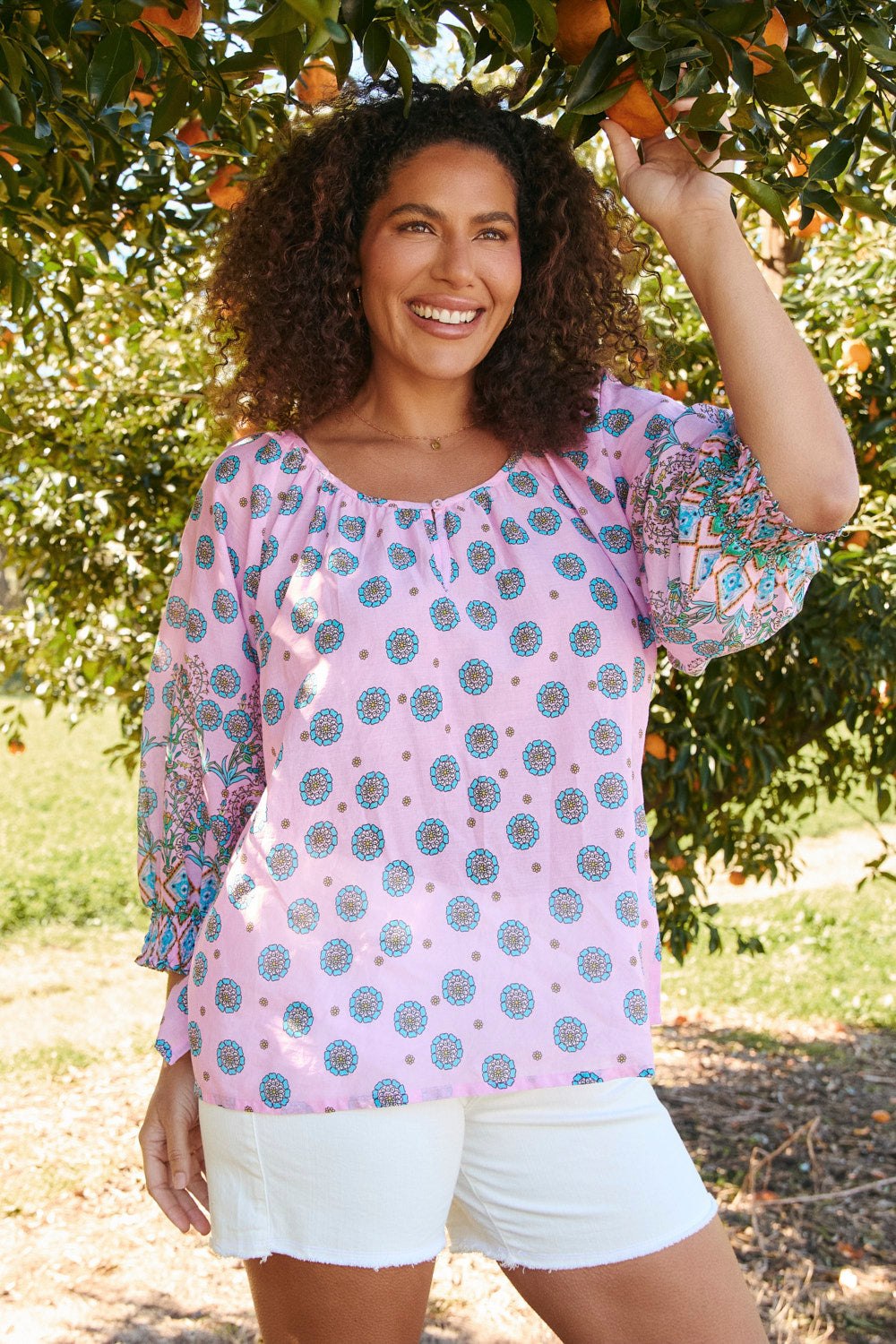 Sara Blouse in Shalimar