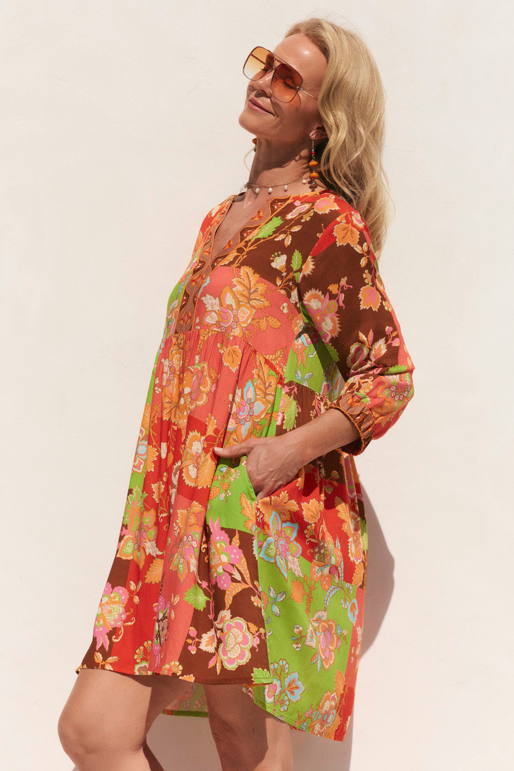 Scout Tiered Dress in Petra